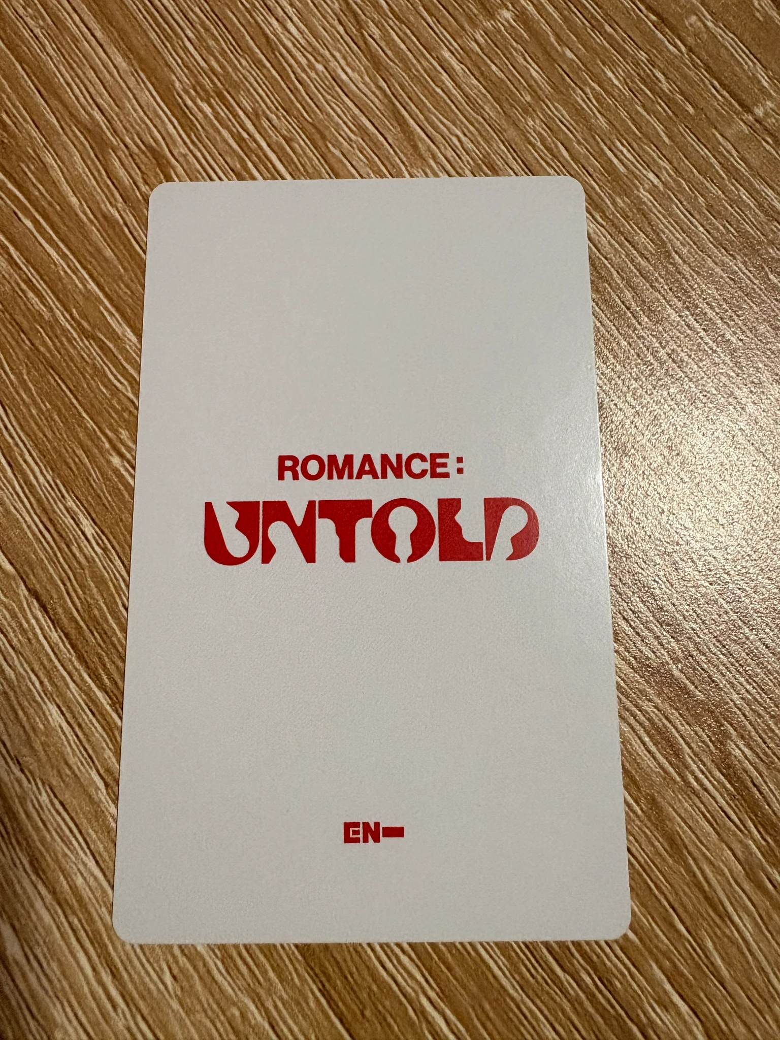 ENHYPEN Sunghoon ENHYPEN - Sunghoon - ROMANCE: UNTOLD Album weverse album version album photocard korean album A version listing photo 2