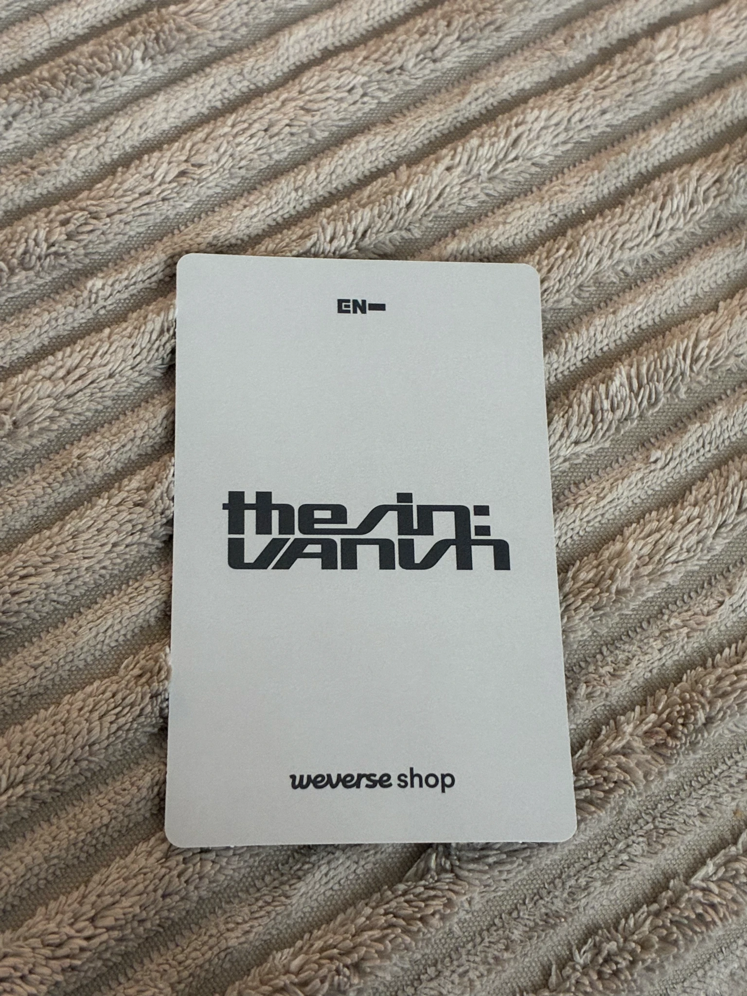 ENHYPEN Ni-ki ENHYPEN - Ni-ki - THE SIN: VANISH Album pob (pre-order benefit) weverse global shop (wvg) fugitives version listing photo 2