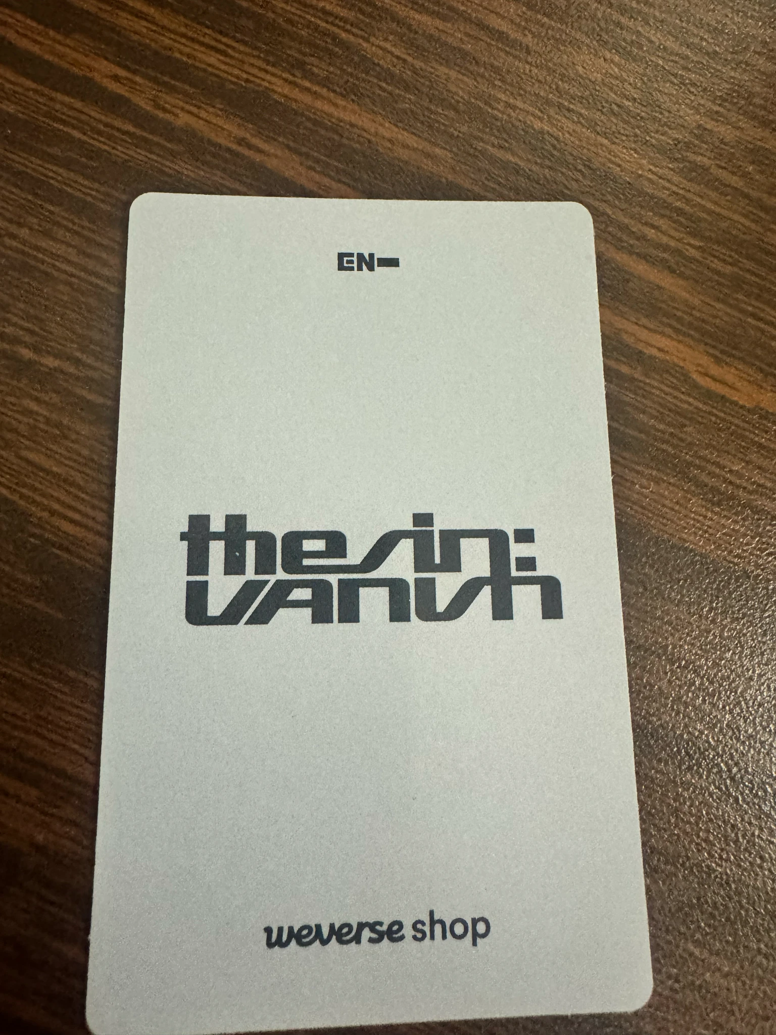 ENHYPEN Jay ENHYPEN - Jay - THE SIN: VANISH Album pob (pre-order benefit) weverse global shop (wvg) fugitives version listing photo 2