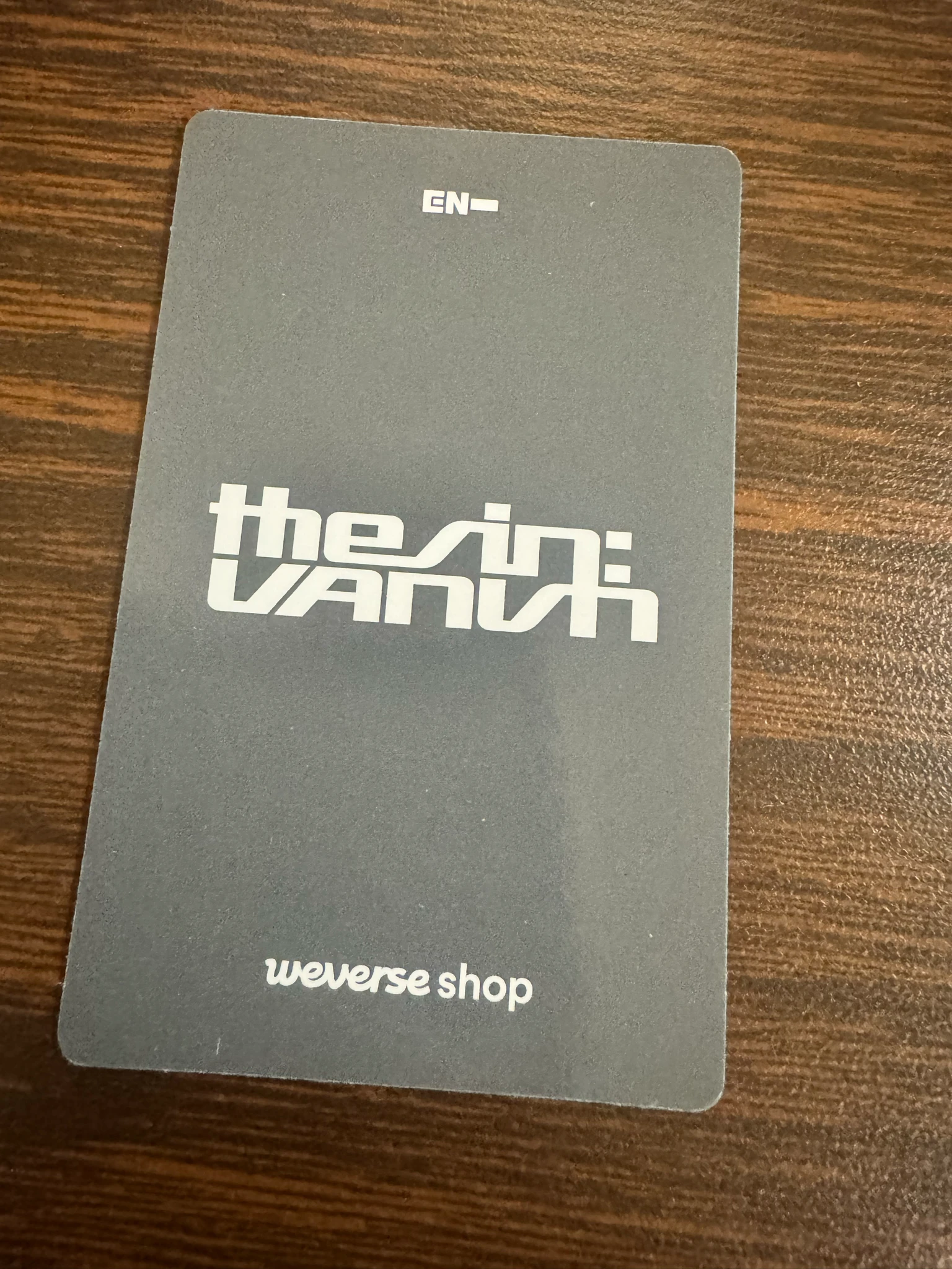 ENHYPEN Jay ENHYPEN - Jay - THE SIN: VANISH Album pob (pre-order benefit) weverse global shop (wvg) standard version listing photo 2