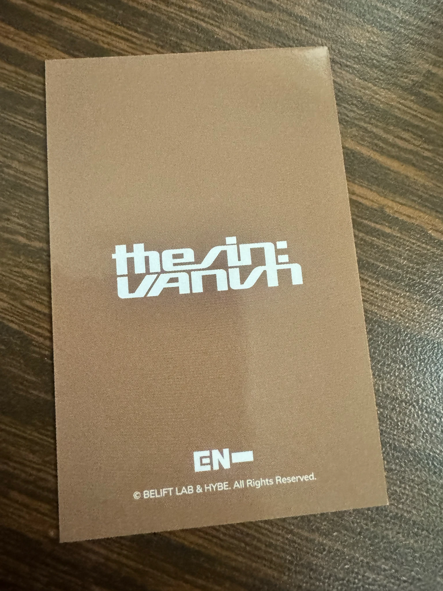 ENHYPEN Jay ENHYPEN - Jay - THE SIN: VANISH Album weverse japan shop (wvj) purchase benefit listing photo 2