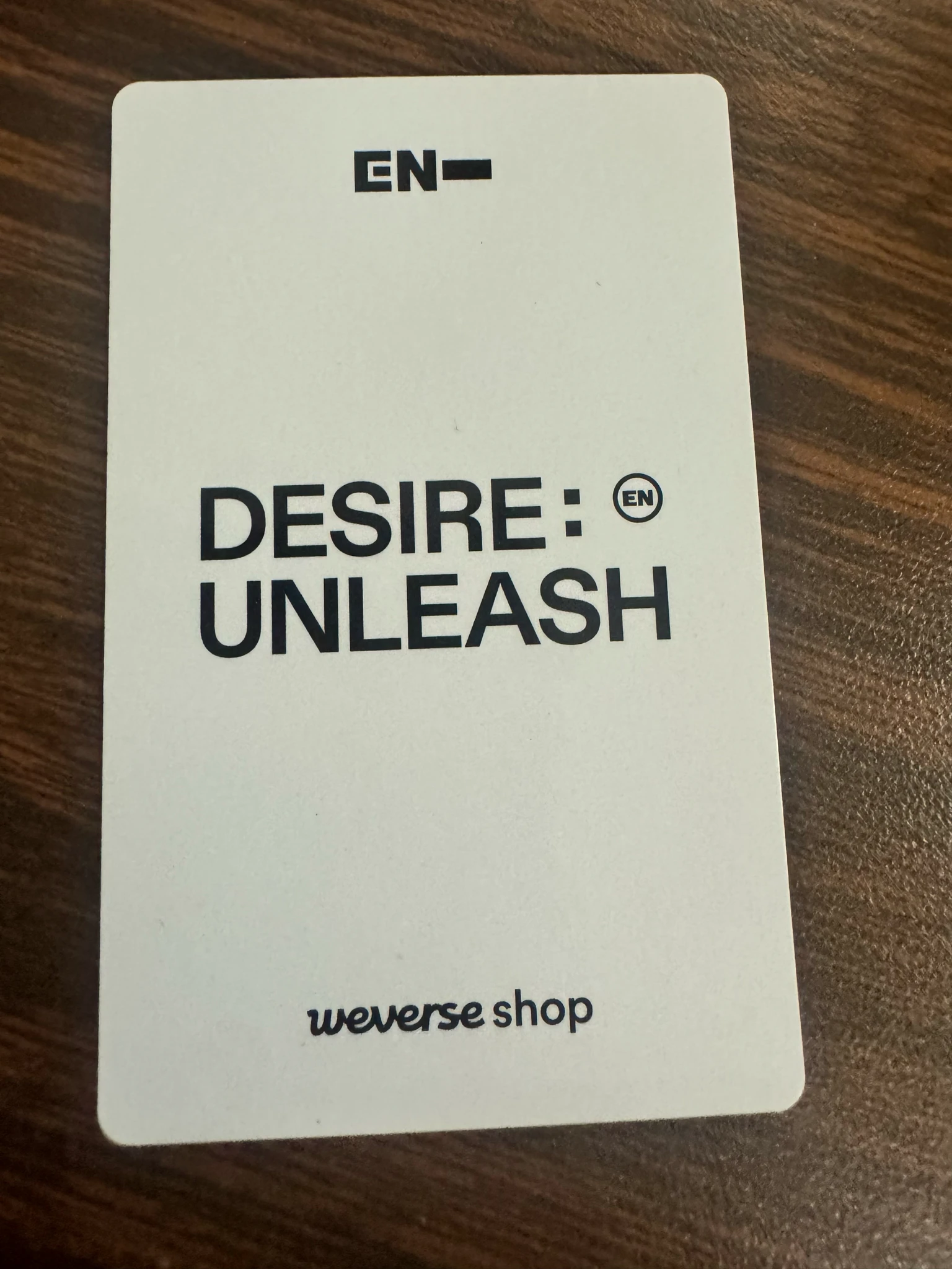 ENHYPEN Jay ENHYPEN - Jay - DESIRE: UNLEASH Album weverse pob listing photo 2