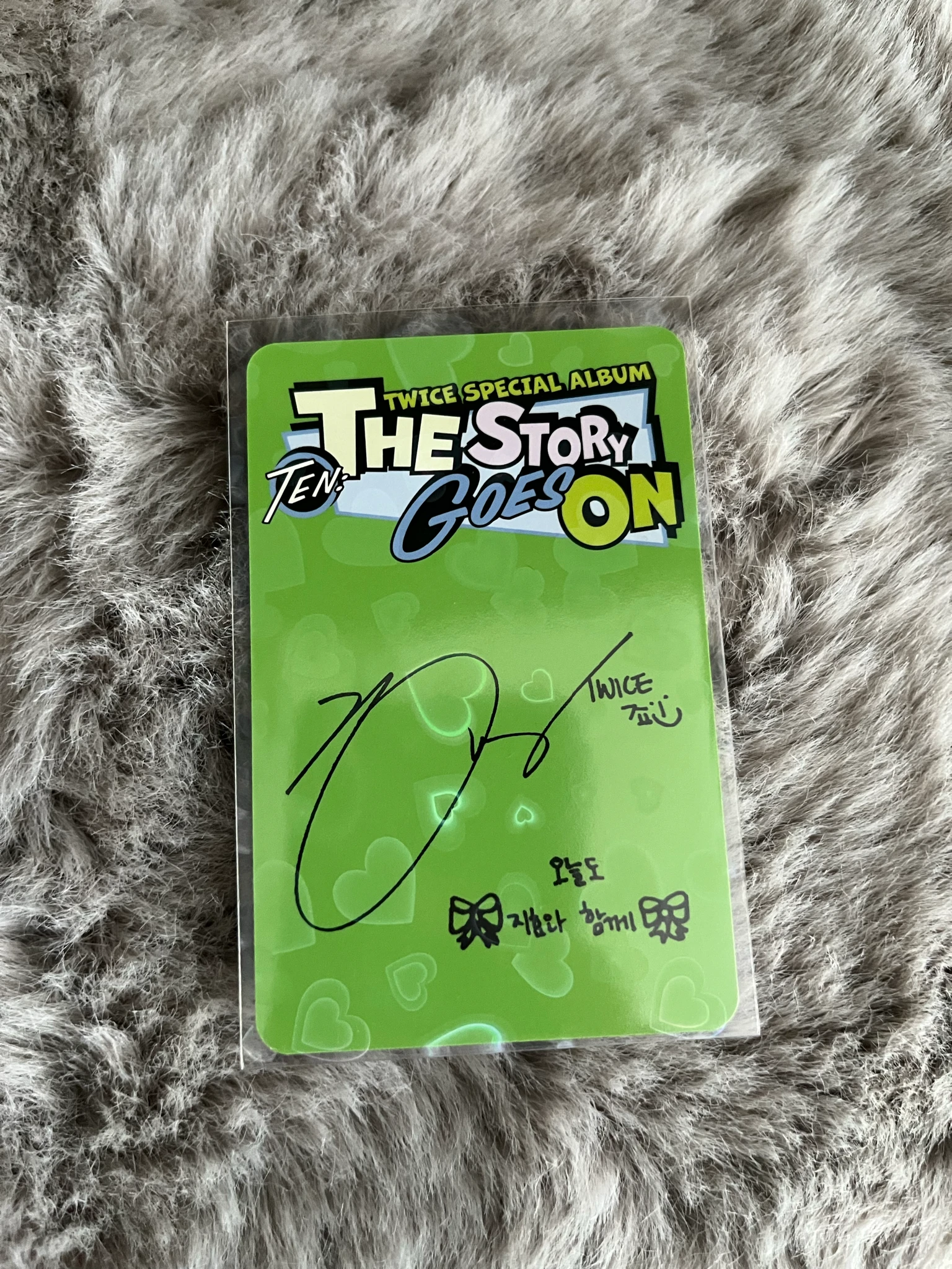 TWICE Jihyo TWICE - Jihyo - TEN: The Story Goes On Album Episode Ver. album photocard listing photo 2