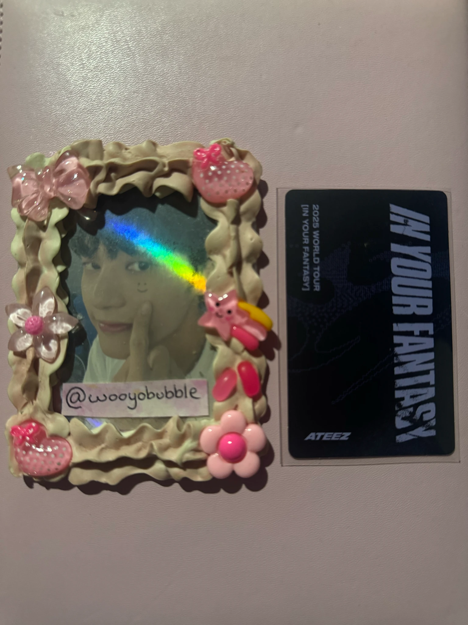 ATEEZ Wooyoung ATEEZ - Wooyoung - In Your Fantasy World Tour Event trading card listing photo 2