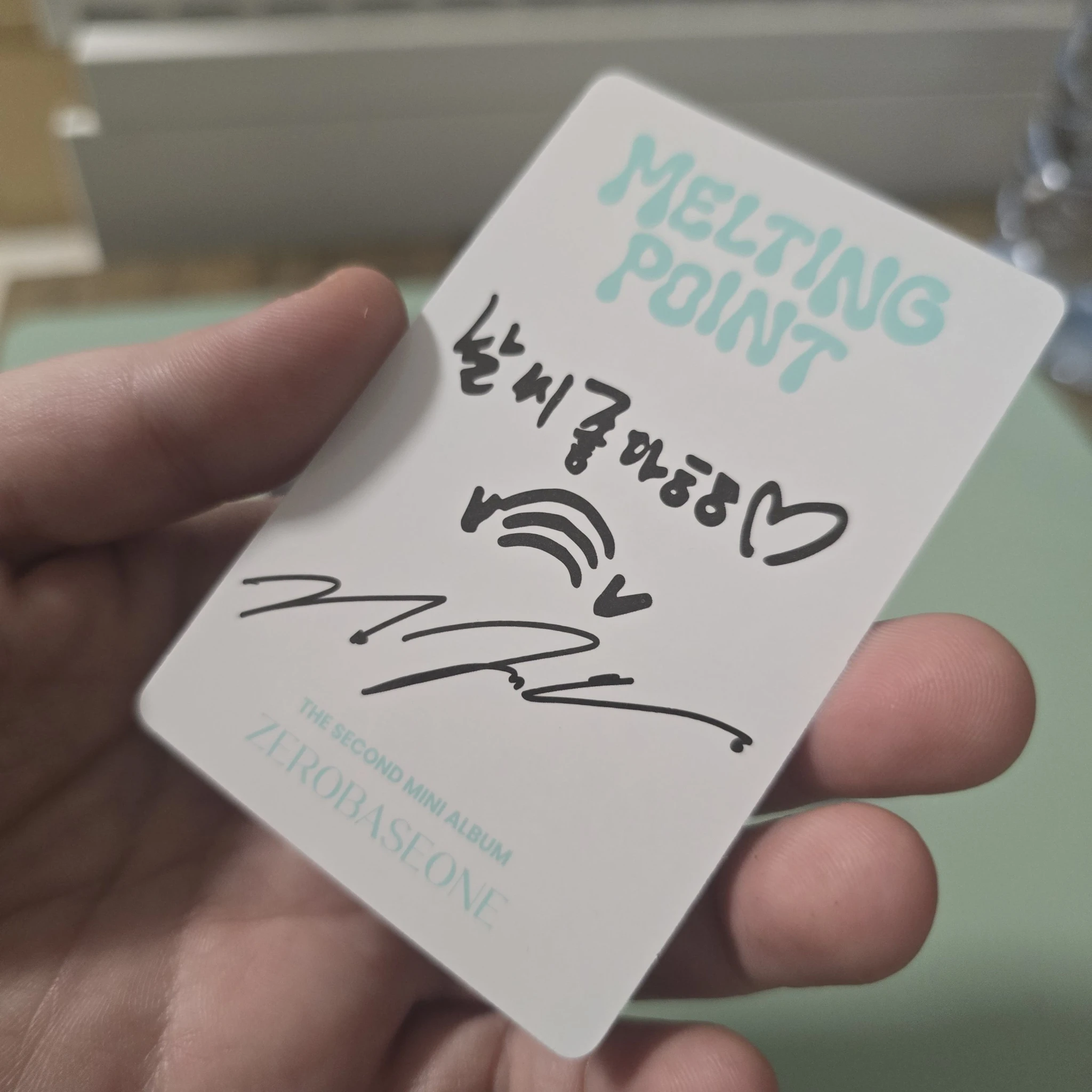 ZEROBASEONE Jiwoong ZEROBASEONE - Jiwoong - Melting Point Album album photocard mystery version B version listing photo 2