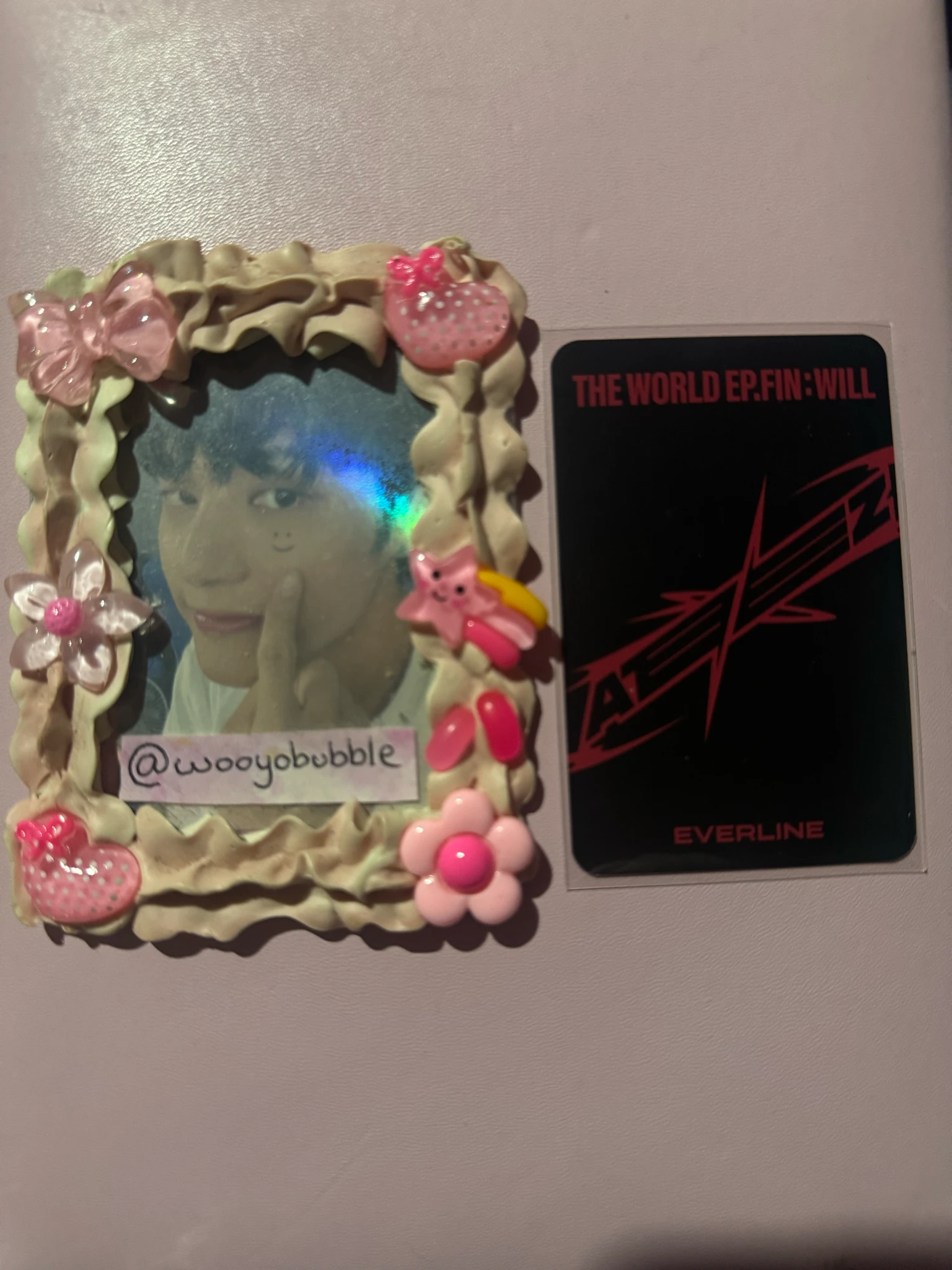ATEEZ Wooyoung ATEEZ - Wooyoung - THE WORLD EP.FIN: WILL Album pre-order benefit (pob) everline listing photo 2
