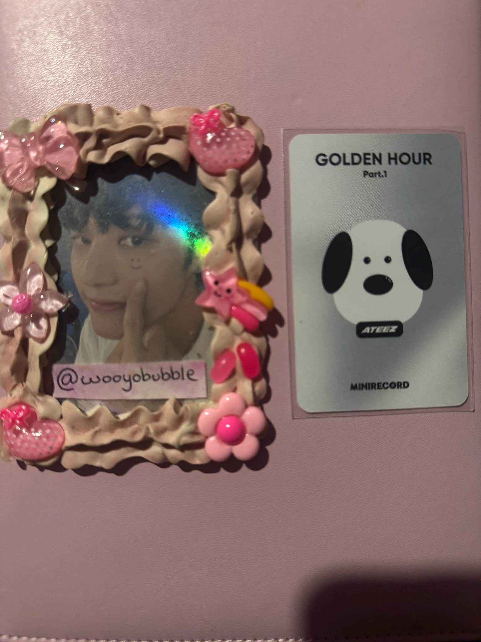 ATEEZ Wooyoung ATEEZ - Wooyoung - Golden Hour : Part.1 Album minirecord round 2 listing photo 2