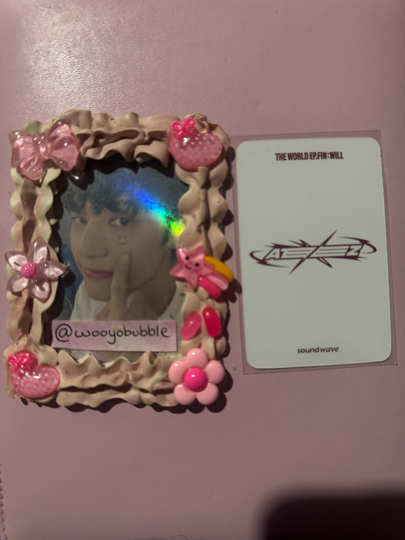 ATEEZ Wooyoung ATEEZ - Wooyoung - THE WORLD EP.FIN: WILL Album soundwave lucky draw listing photo 2