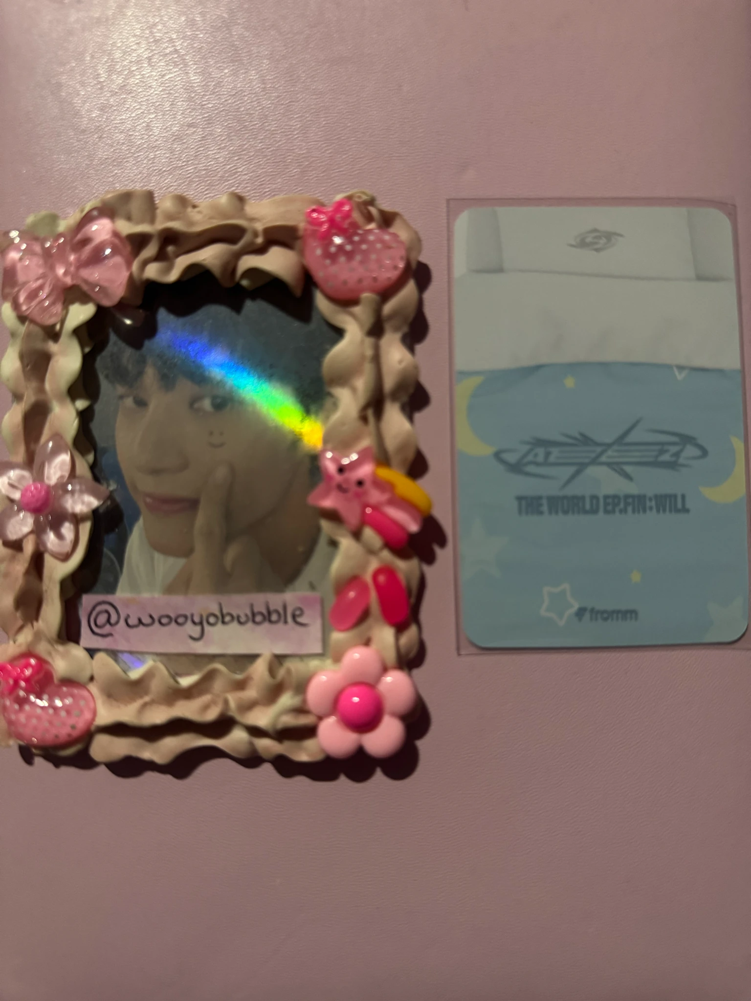 ATEEZ Wooyoung ATEEZ - Wooyoung - THE WORLD EP.FIN: WILL Album fromm store A baby's sleeping video call fansign listing photo 2