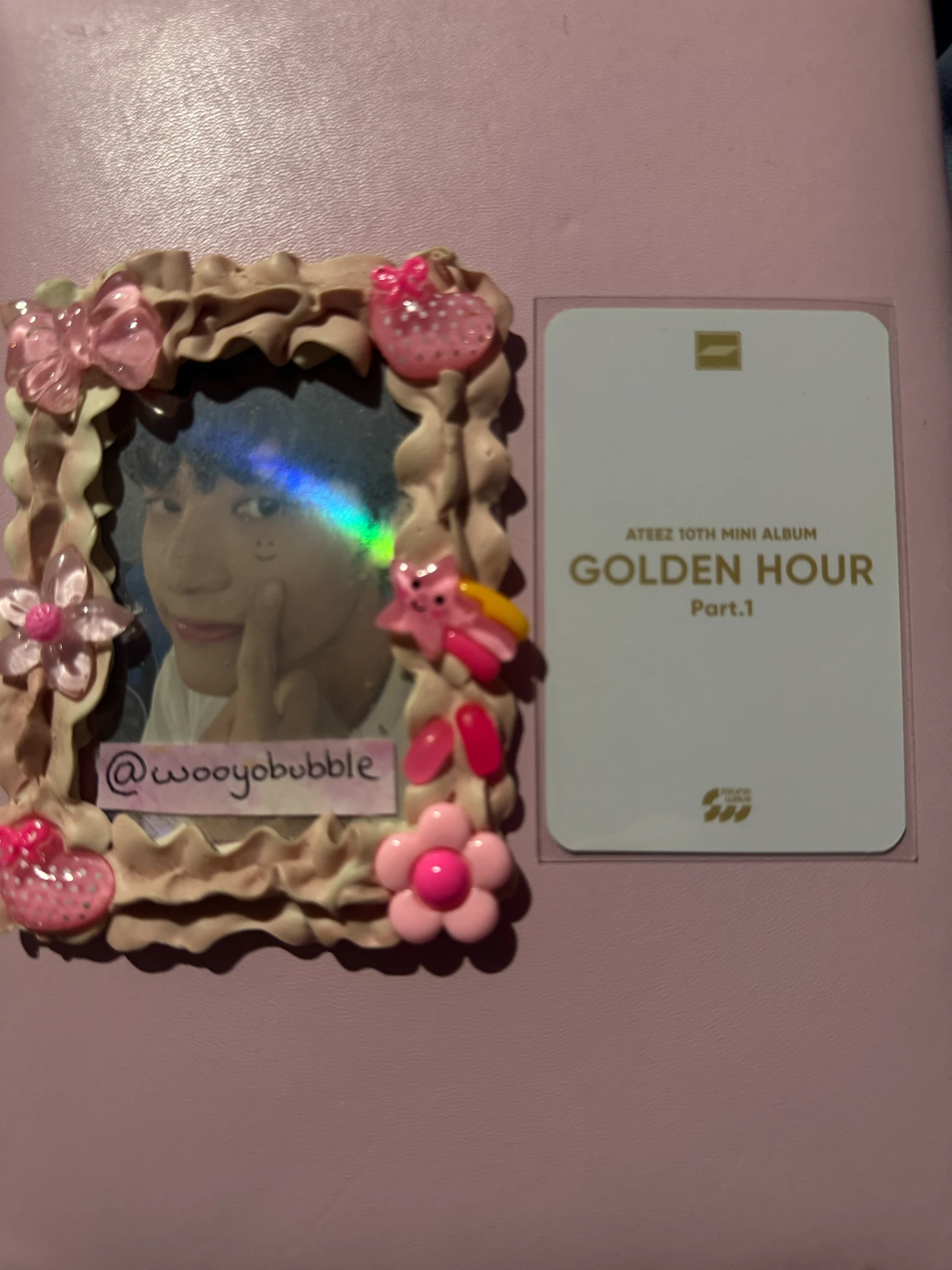 ATEEZ Wooyoung ATEEZ - Wooyoung - Golden Hour : Part.1 Album soundwave lucky draw pop-up store A version listing photo 2