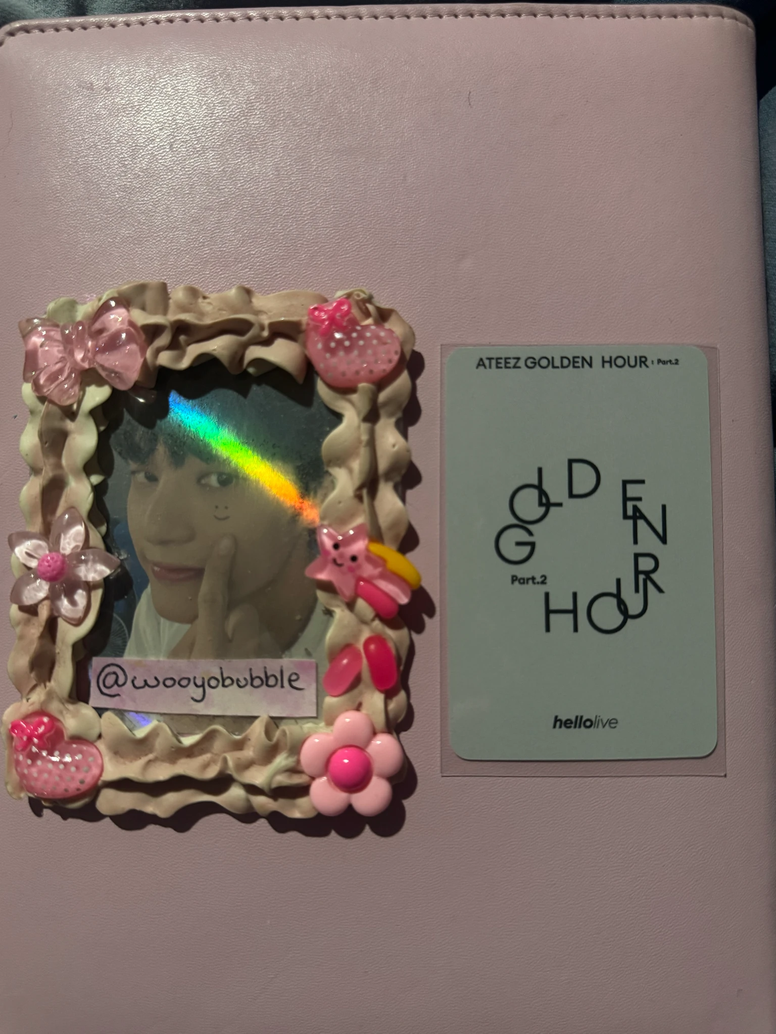 ATEEZ Wooyoung ATEEZ - Wooyoung - Golden Hour : Part 2 Album pre-order benefit (pob) listing photo 2