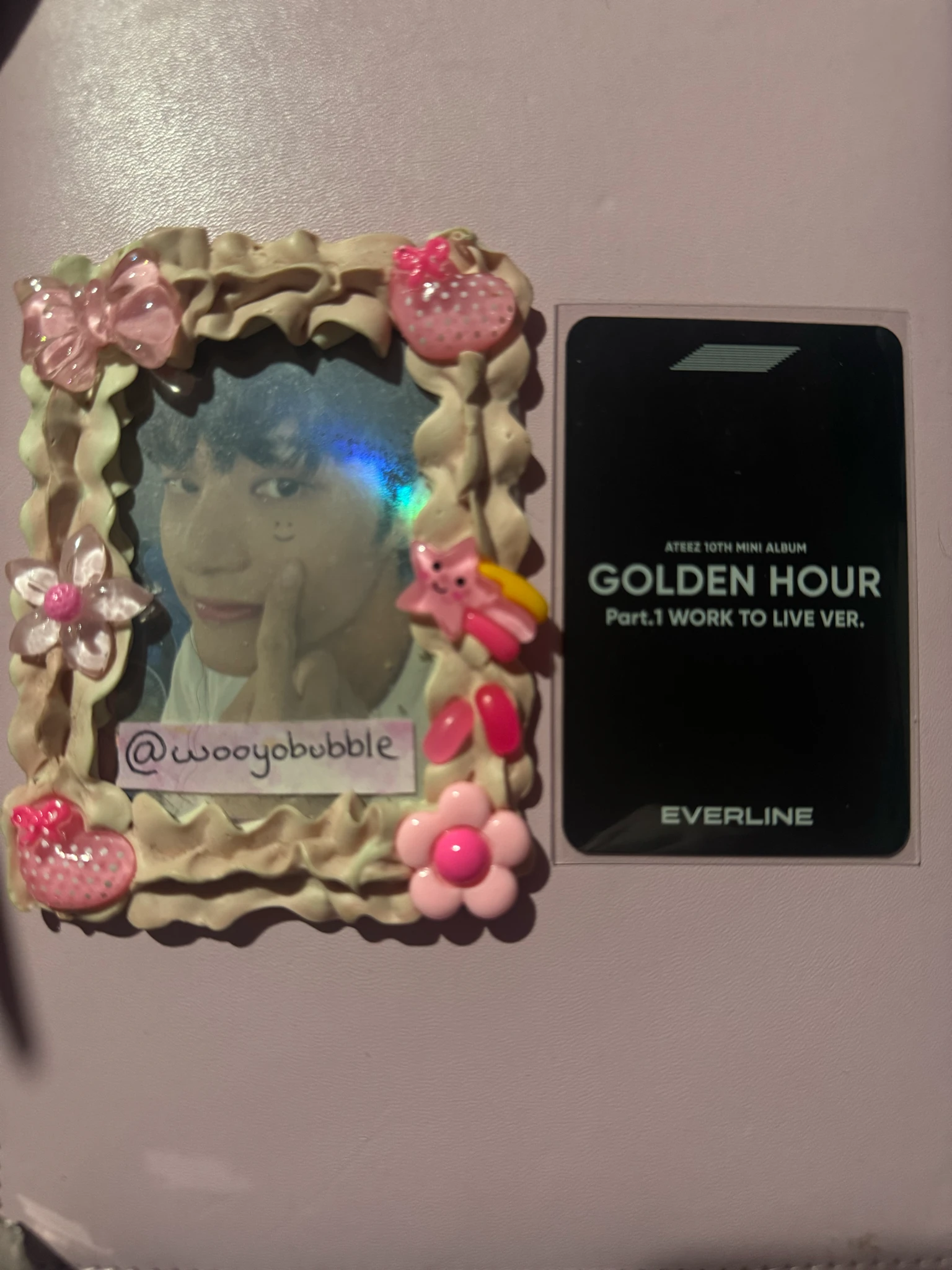 ATEEZ Wooyoung ATEEZ - Wooyoung - Golden Hour : Part 1 Work to Live Ver. Other pob (pre-order benefit) listing photo 2