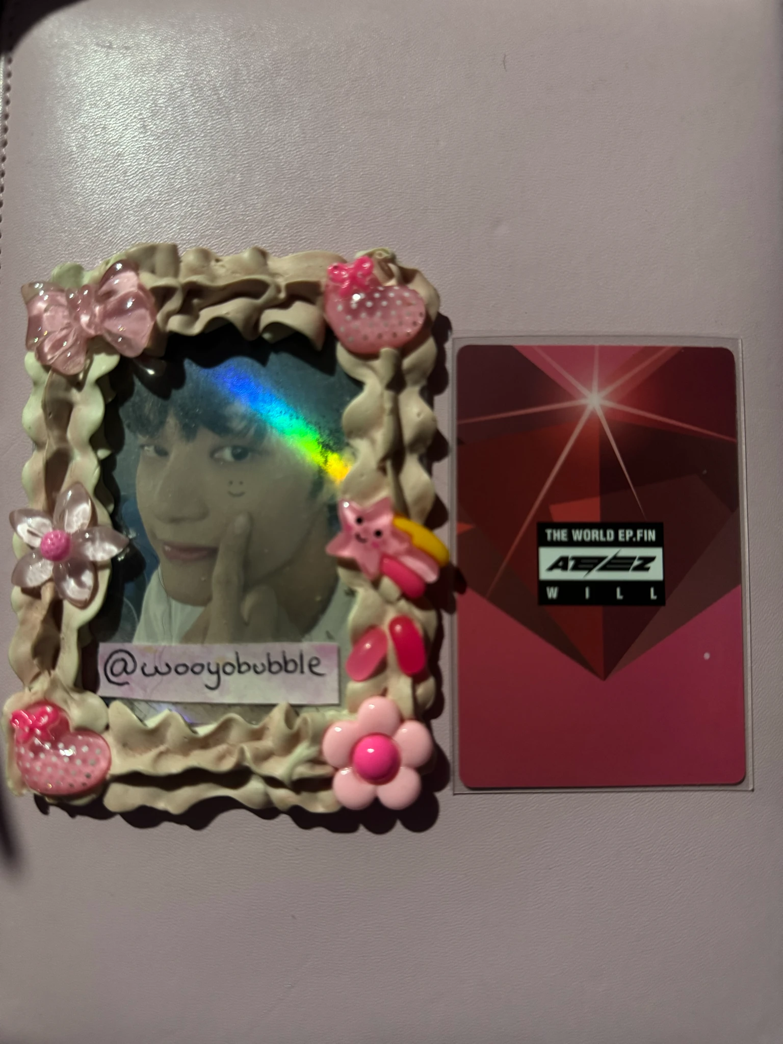 ATEEZ Wooyoung ATEEZ - Wooyoung - THE WORLD EP.FIN: WILL Album barnes & noble exclusive pre-order benefit (pob) listing photo 2