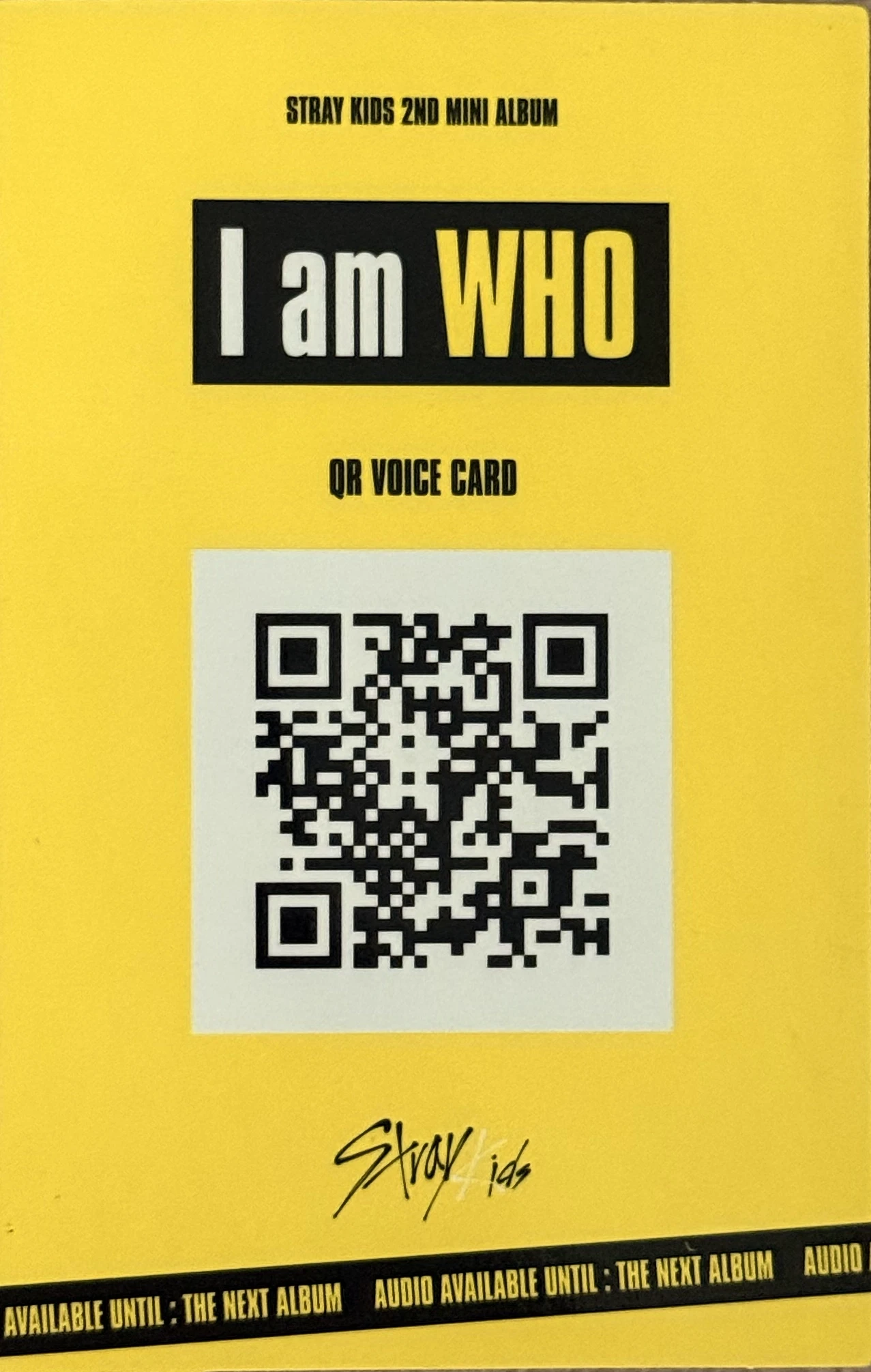 Stray Kids Hyunjin Stray Kids - Hyunjin - I am WHO? Album album photocard behind ver. listing photo 2