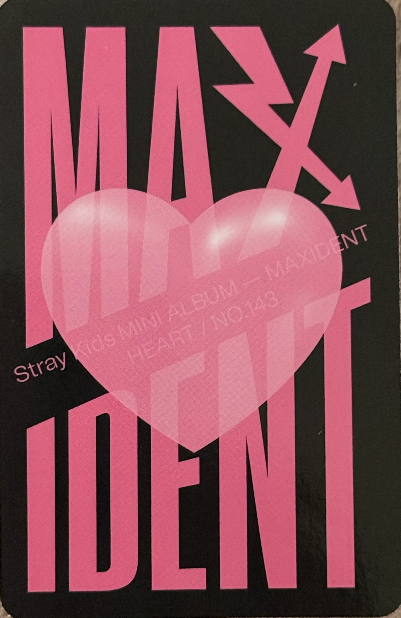 Stray Kids Hyunjin Stray Kids - Hyunjin - Maxident Album album photocard heart version listing photo 2