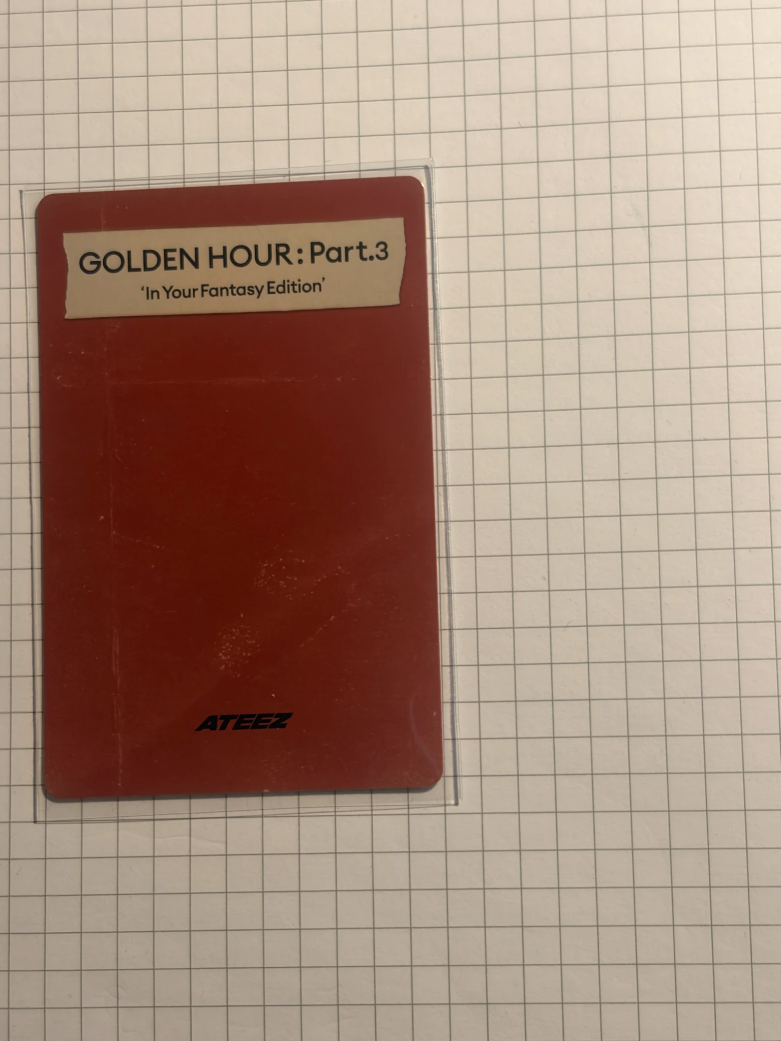 ATEEZ Jongho ATEEZ - Jongho - Golden Hour : Part.3 'In Your Fantasy Edition' Album album photocard limited version listing photo 2