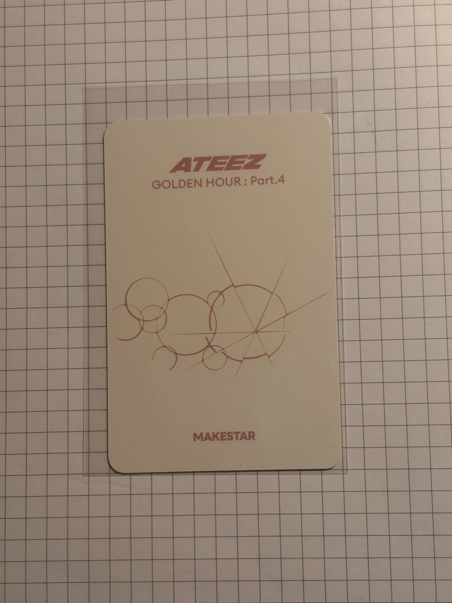 ATEEZ Jongho ATEEZ - Jongho - Golden Hour : Part.4 Album makestar pob (pre-order benefit) fansign round 5 listing photo 2