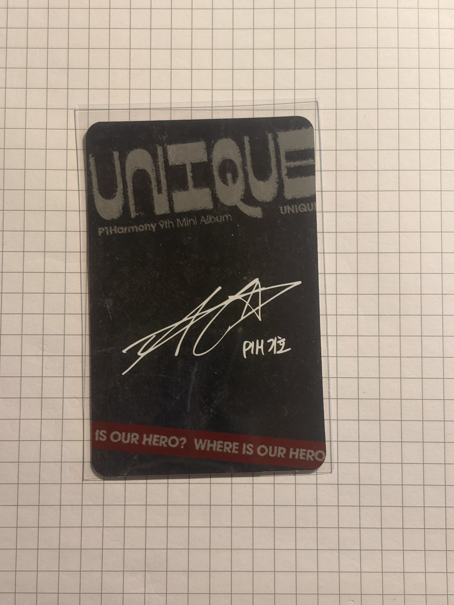 P1Harmony Keeho P1Harmony - Keeho - UNIQUE Album compact version album photocard listing photo 2