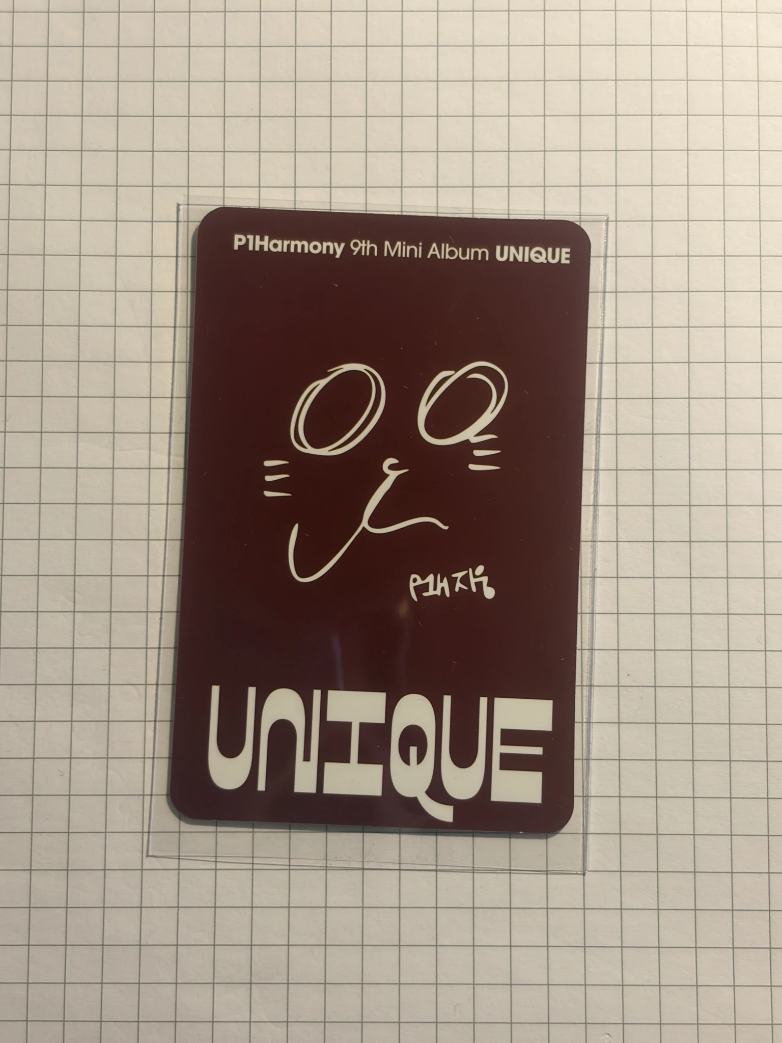 P1Harmony Jiung P1Harmony - Jiung - UNIQUE Album album photocard A version listing photo 2