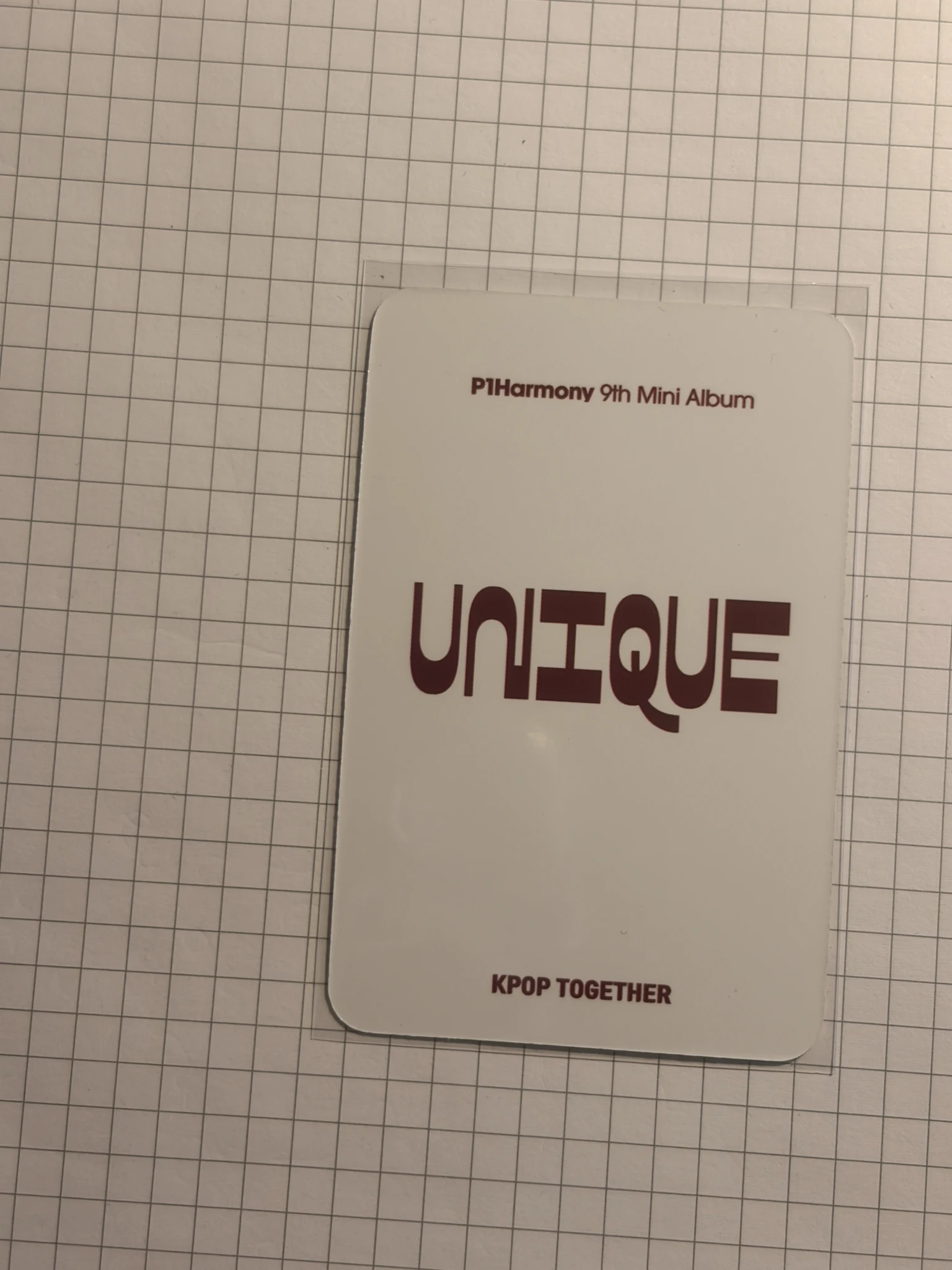 P1Harmony Intak P1Harmony - Intak - UNIQUE Album pob (pre-order benefit) kpop together listing photo 2
