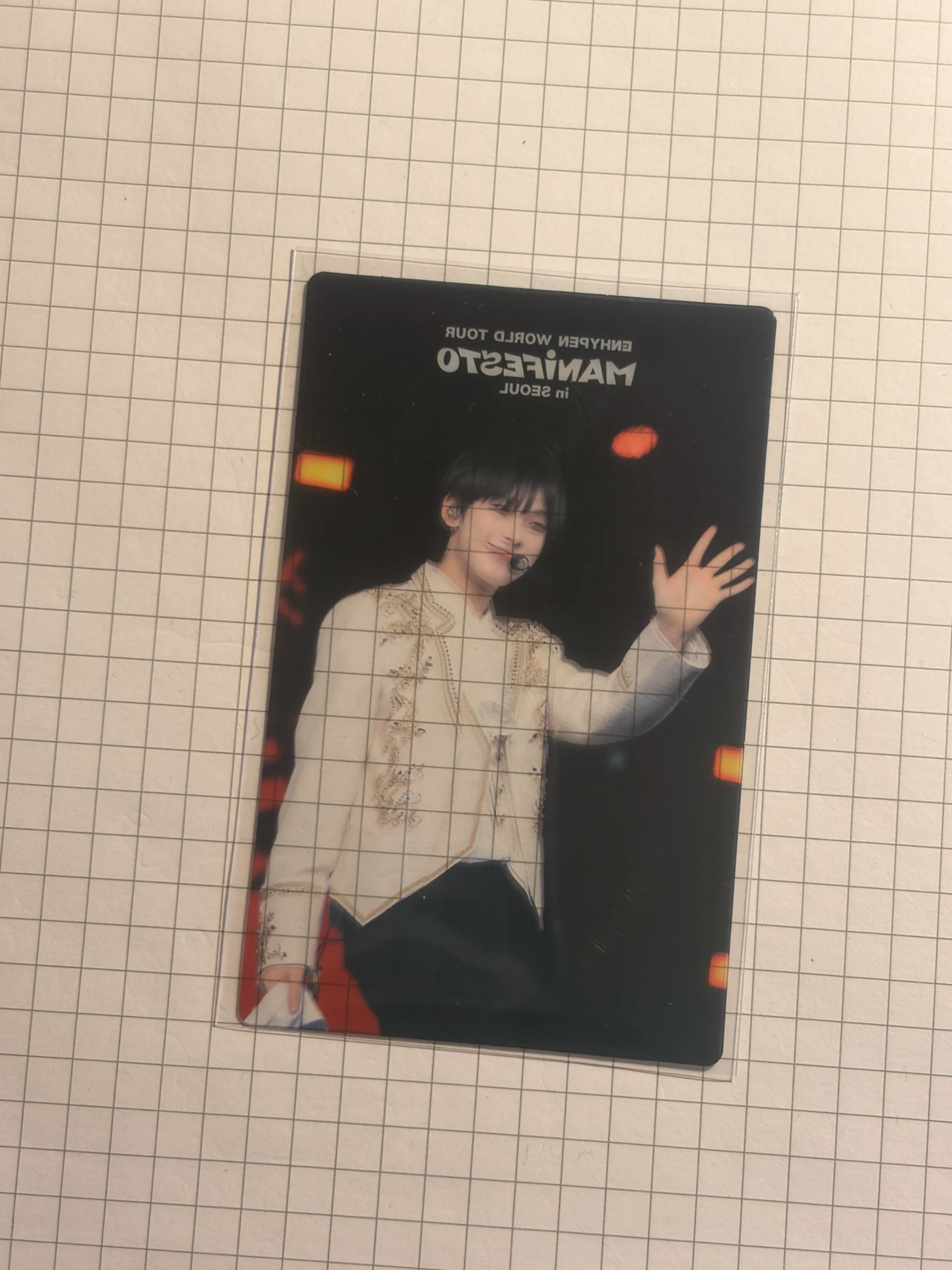 ENHYPEN Sunoo ENHYPEN - Sunoo - ENHYPEN WORLD TOUR <MANIFESTO> in SEOUL Other pob (pre-order benefit) weverse global shop (wvg) transparent listing photo 2