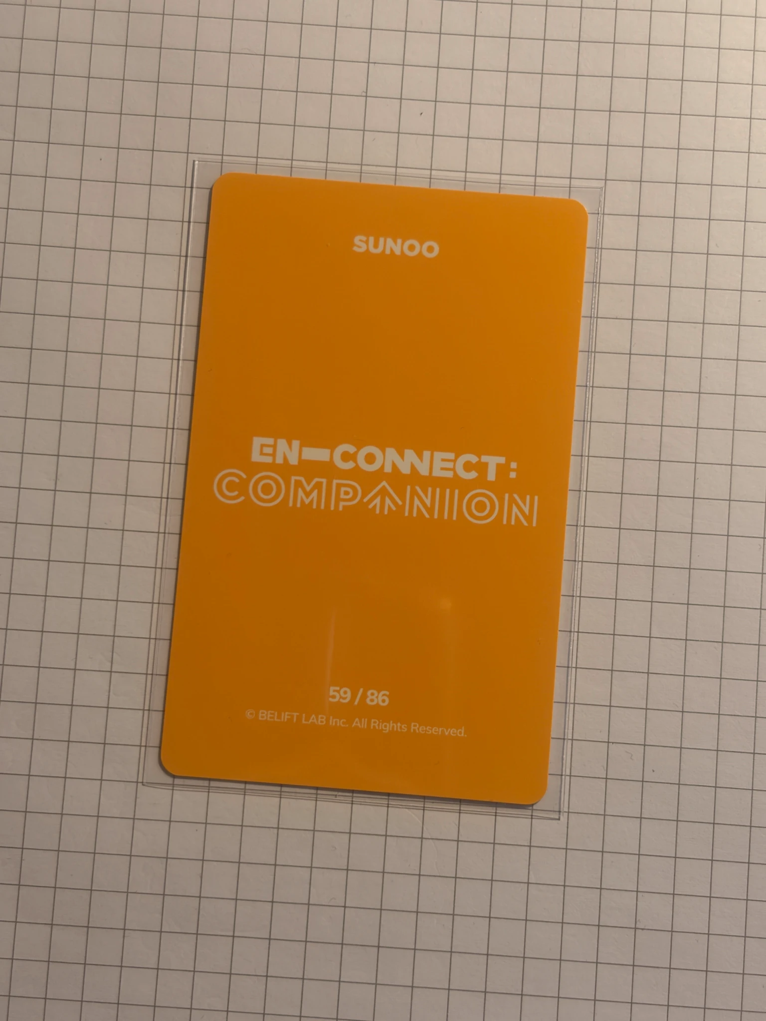 ENHYPEN Sunoo ENHYPEN - Sunoo - EN-CONNECT : COMPANION Event trading card listing photo 2