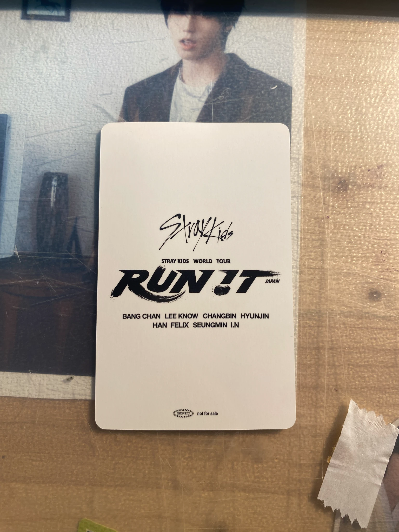 Stray Kids Bang Chan Stray Kids - Bang Chan - RUN IT World Tour Event day 2 pob (pre-order benefit) venue-limited venue album pick-up/purchase listing photo 2