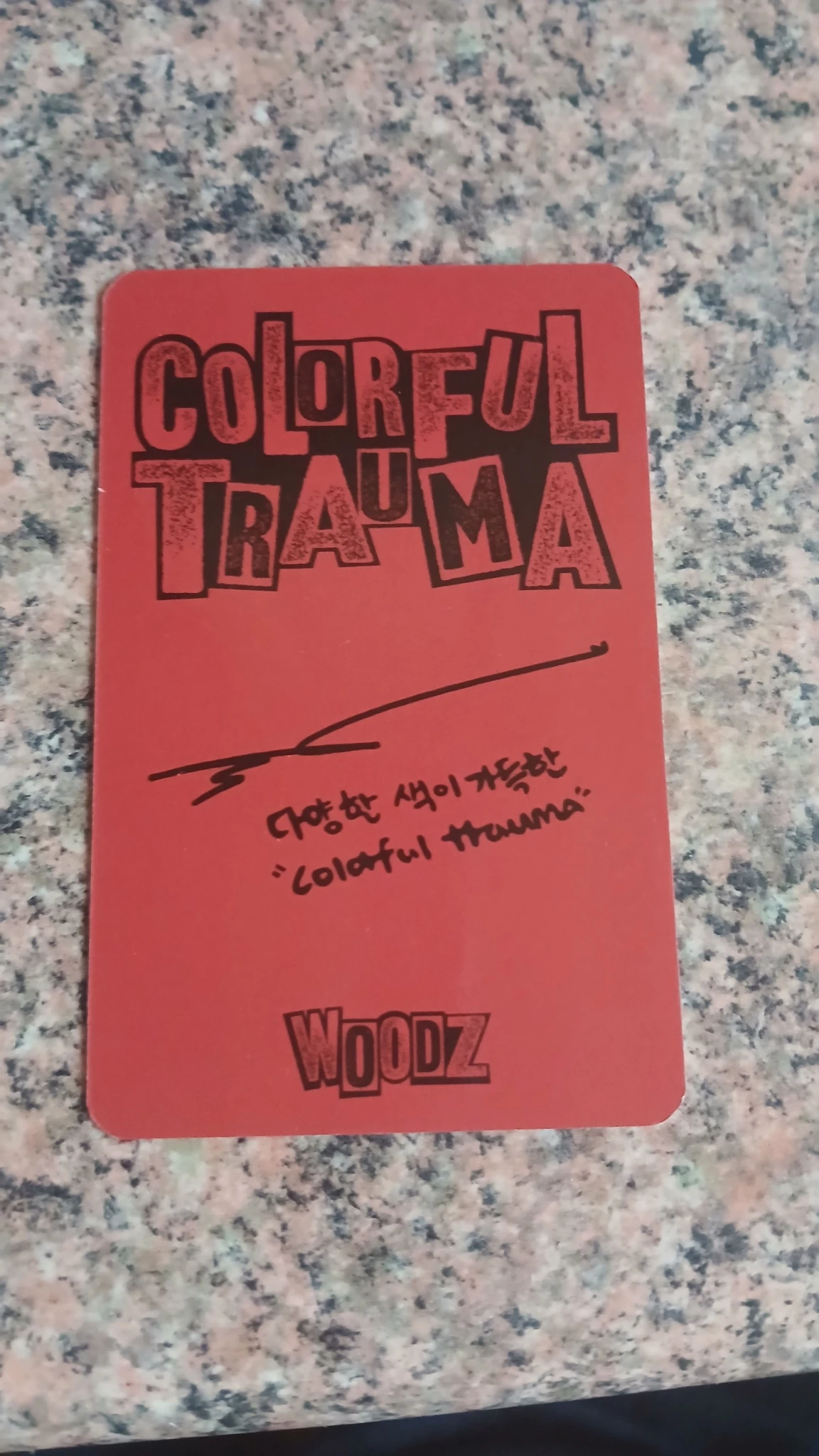 WOODZ WOODZ WOODZ - WOODZ - Colorful Trauma Album album photocard digipack version listing photo 2