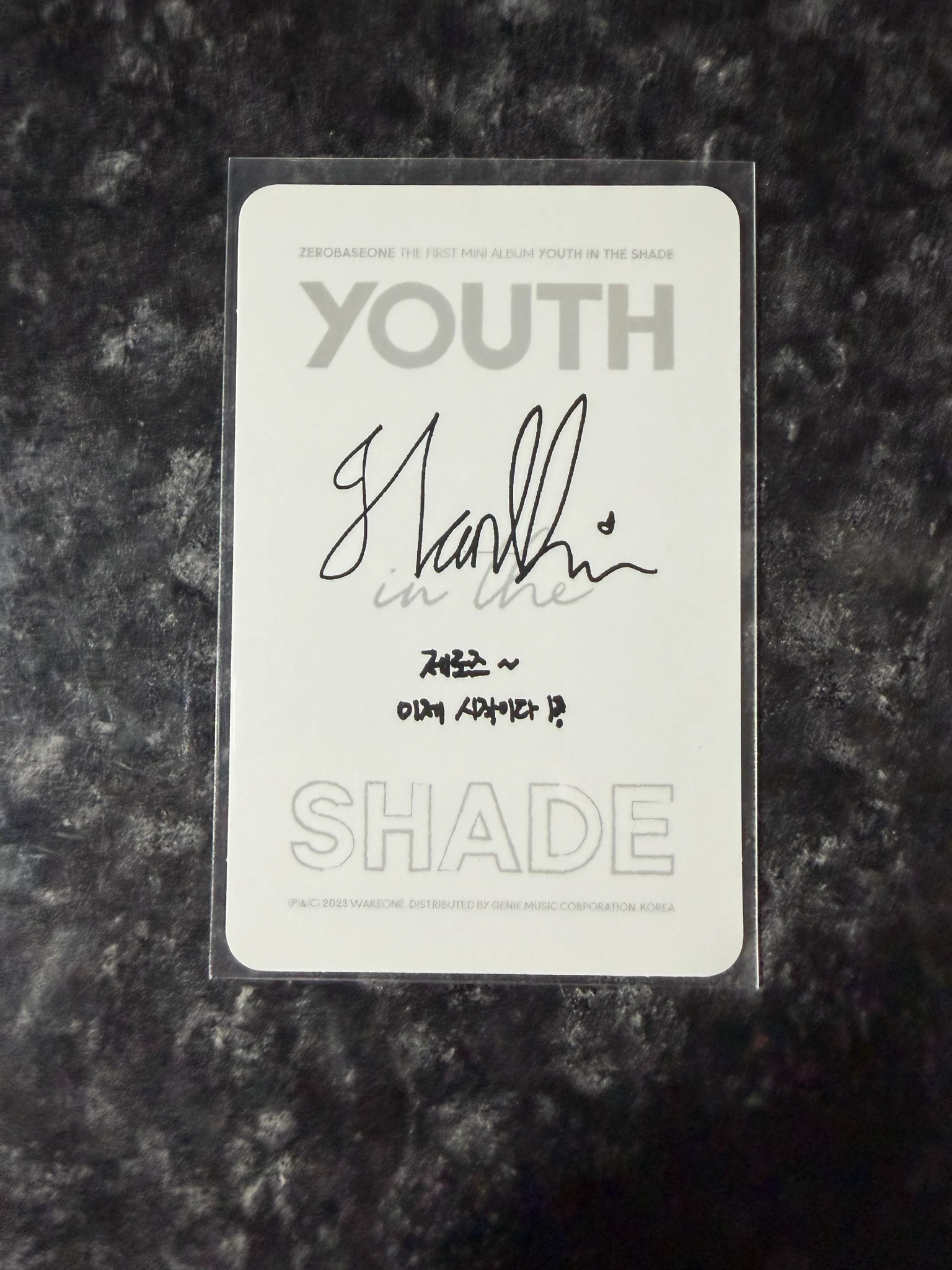 ZEROBASEONE Hanbin ZEROBASEONE - Hanbin - Youth in the Shade Album shade ver. listing photo 2