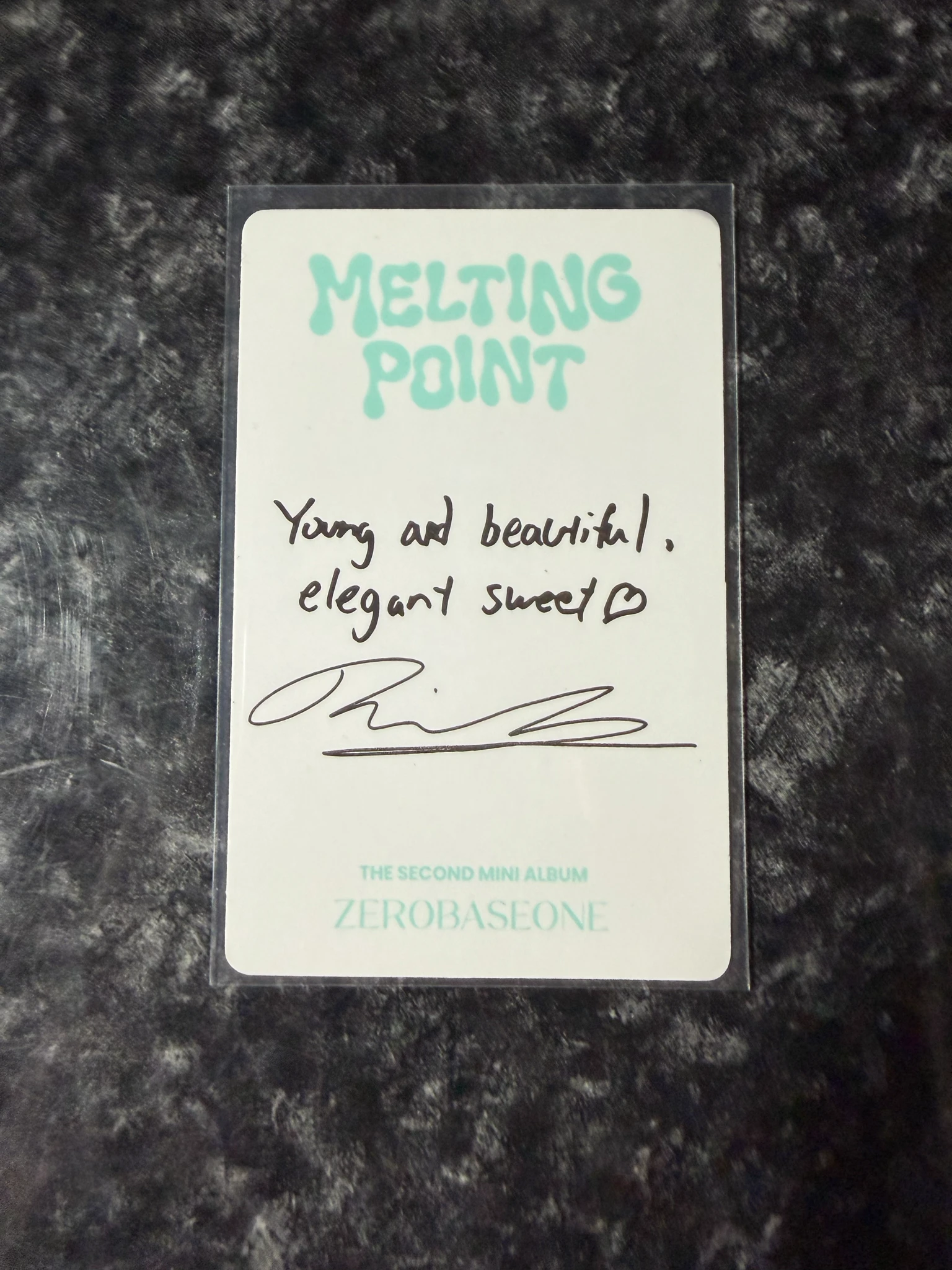 ZEROBASEONE Ricky ZEROBASEONE - Ricky - Melting Point Album album photocard mystery version A version listing photo 2