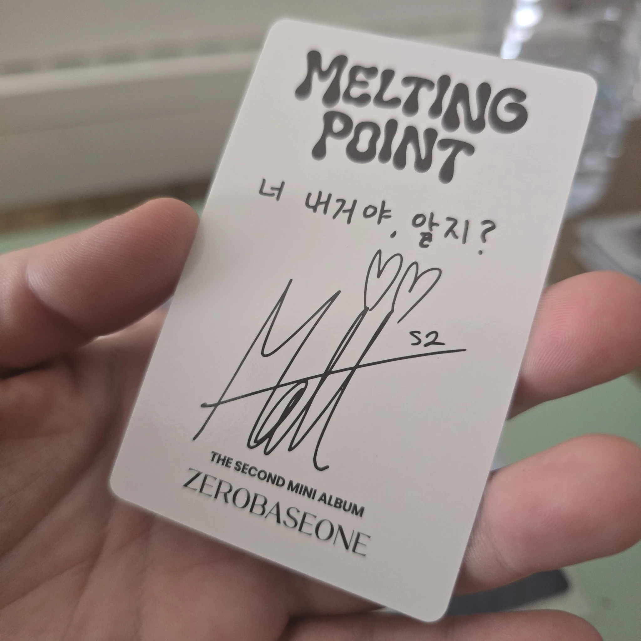 ZEROBASEONE Matthew ZEROBASEONE - Matthew - Melting Point Album album photocard loyalty version A version listing photo 2