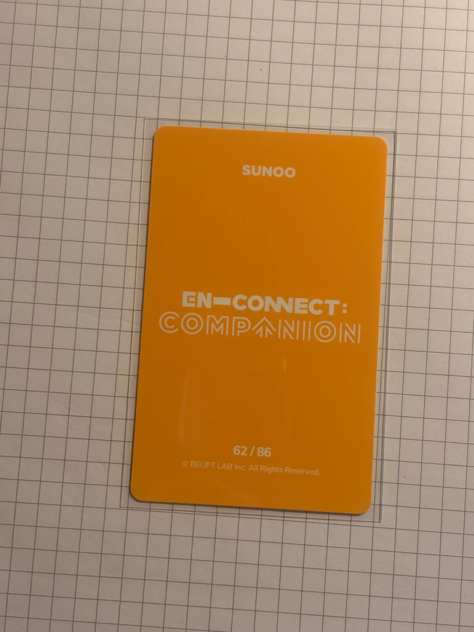 ENHYPEN Sunoo ENHYPEN - Sunoo - EN-CONNECT : COMPANION Event trading card listing photo 2