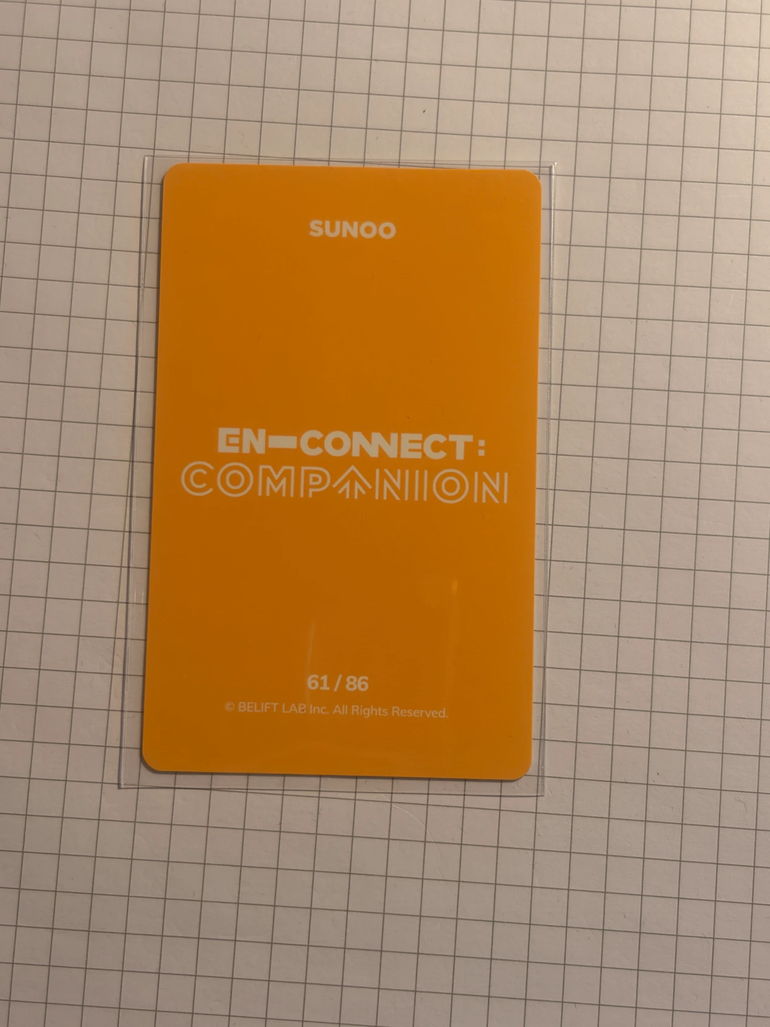 ENHYPEN Sunoo ENHYPEN - Sunoo - EN-CONNECT : COMPANION Event trading card listing photo 2