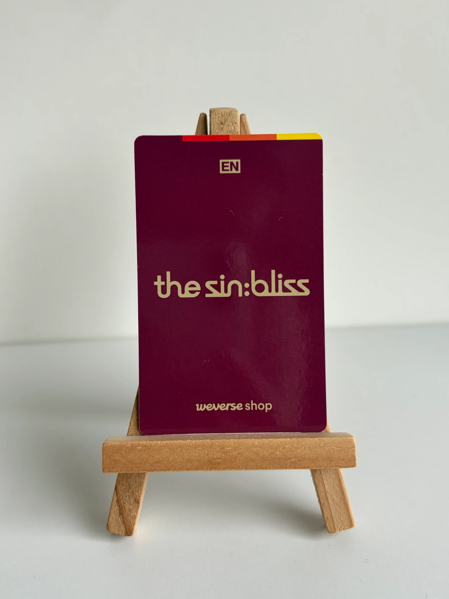 ENHYPEN Jungwon ENHYPEN - Jungwon - THE SIN: BLISS Album weverse global shop (wvg) pob (pre-order benefit) standard version listing photo 2