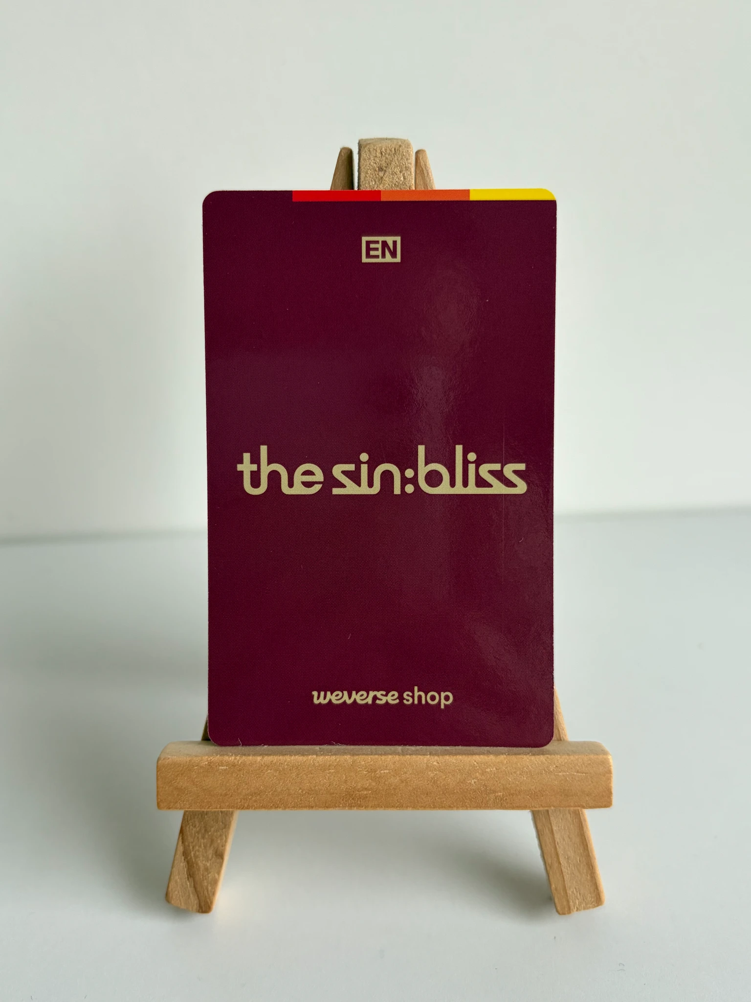 ENHYPEN Jay ENHYPEN - Jay - THE SIN: BLISS Album pob (pre-order benefit) standard version weverse global shop (wvg) listing photo 2