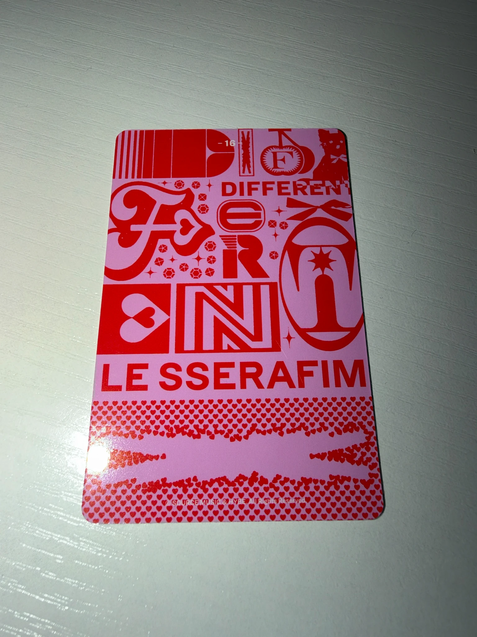 LE SSERAFIM Huh Yunjin LE SSERAFIM - Huh Yunjin - DIFFERENT Album trading card 18/30 listing photo 2
