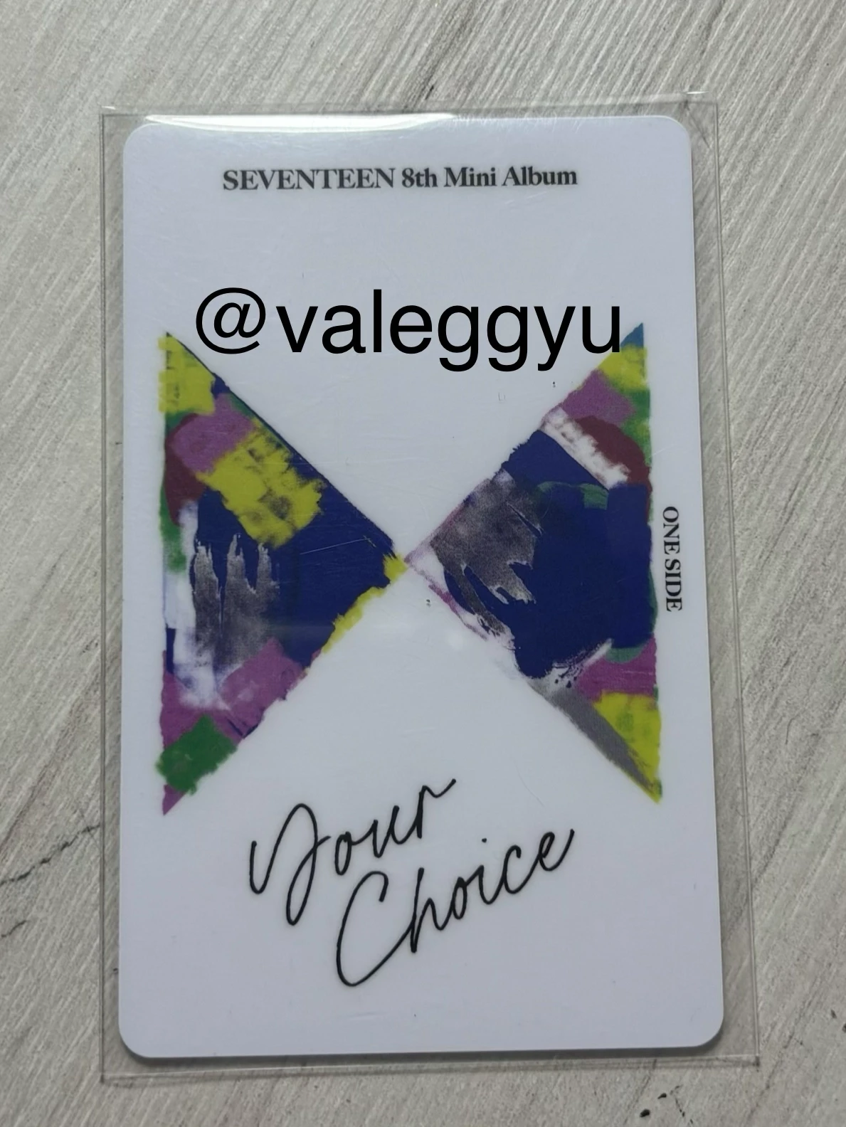 SEVENTEEN Jun SEVENTEEN - Jun - Your Choice Album lucky draw (LD) round 1 soundwave listing photo 2
