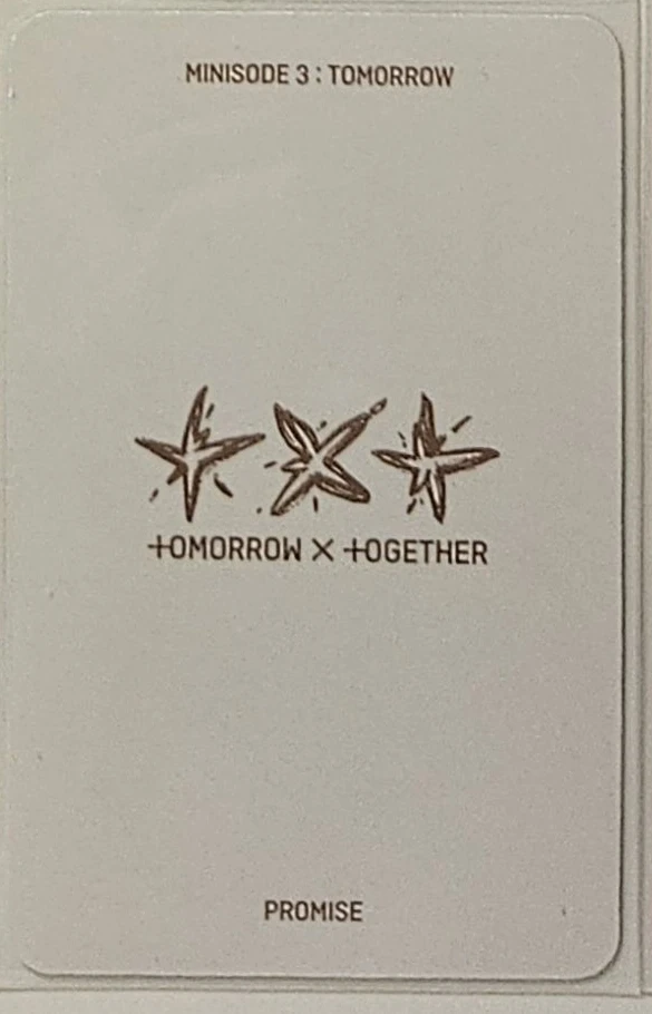 TOMORROW X TOGETHER Huening Kai TOMORROW X TOGETHER - Huening Kai - Minisode 3: Tomorrow Album album photocard promise ver. listing photo 2