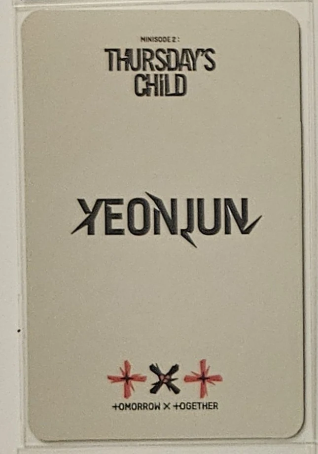 TOMORROW X TOGETHER Yeonjun TOMORROW X TOGETHER - Yeonjun - Minisode 2: Thursday's Child Album end version album photocard listing photo 2