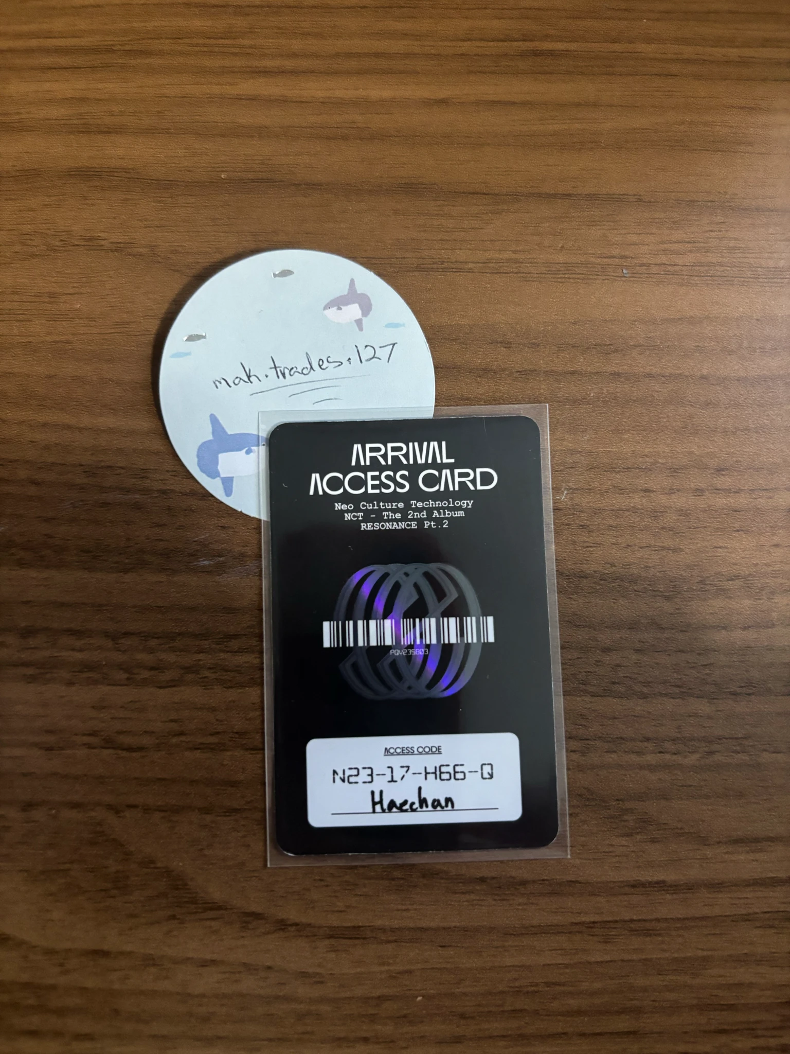 NCT Haechan NCT - Haechan - NCT 2020 Resonance Pt.2 Album album photocard arrival version listing photo 2