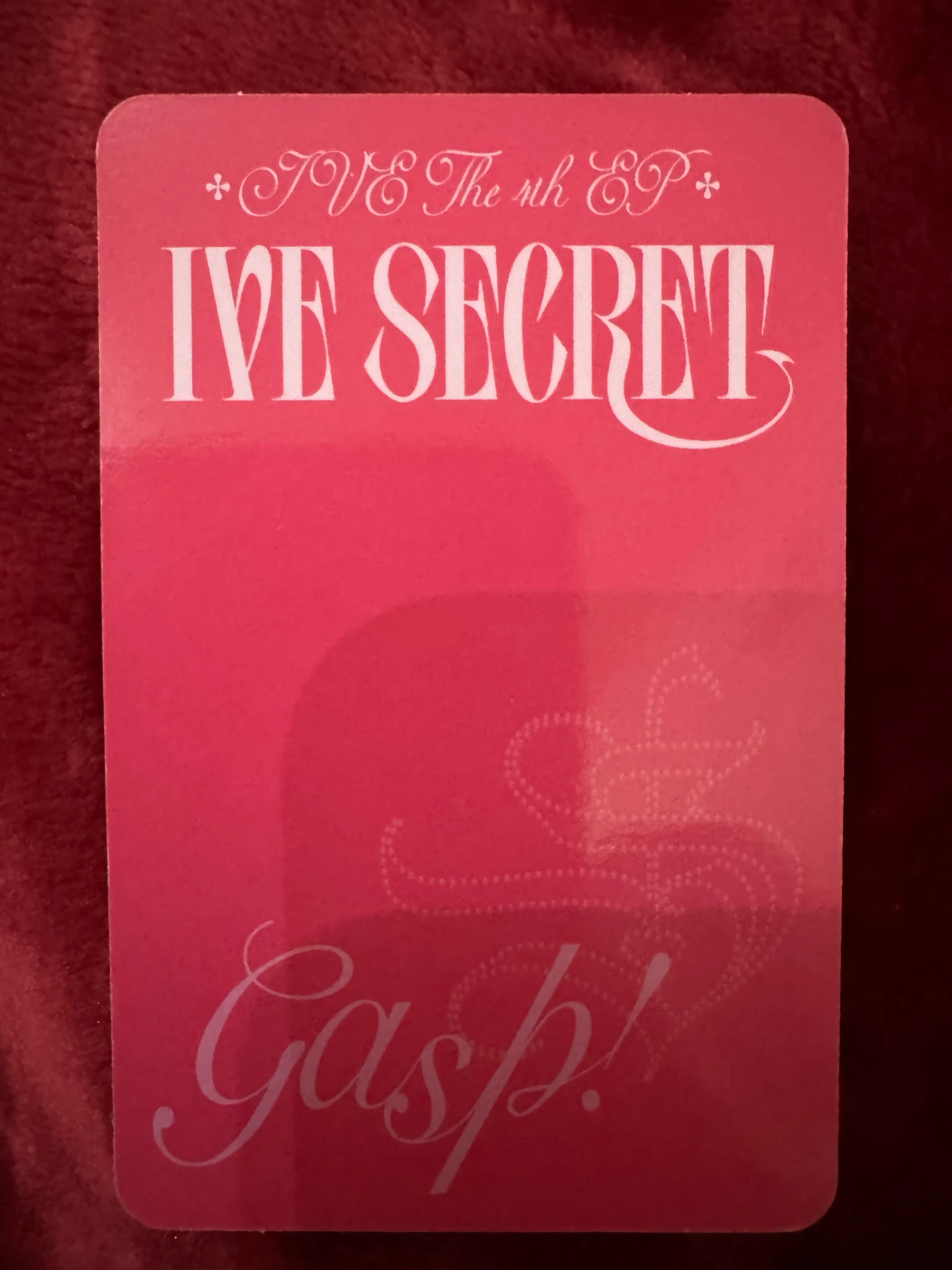 IVE Leeseo IVE - Leeseo - IVE SECRET Album album photocard gasp! version listing photo 2