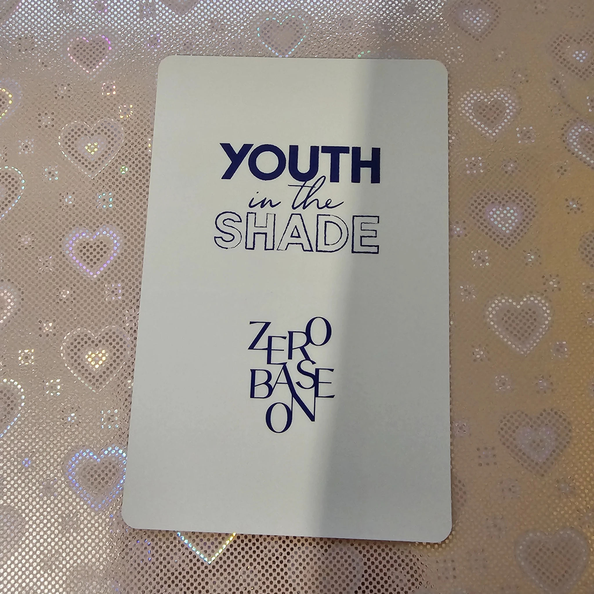 ZEROBASEONE Jiwoong ZEROBASEONE - Jiwoong - Youth in the Shade Album pob (pre-order benefit) tower records listing photo 2