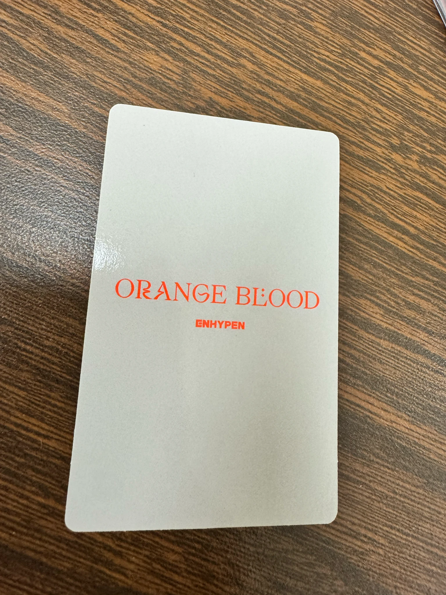 ENHYPEN Jay ENHYPEN - Jay - ORANGE BLOOD Album korean album album photocard ksana version B version listing photo 2