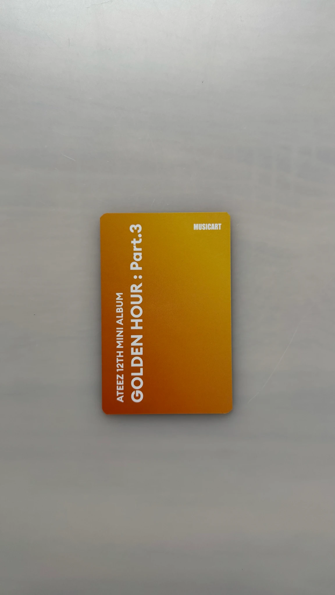 ATEEZ Wooyoung ATEEZ - Wooyoung - Golden Hour : Part.3 Album pob (pre-order benefit) listing photo 2