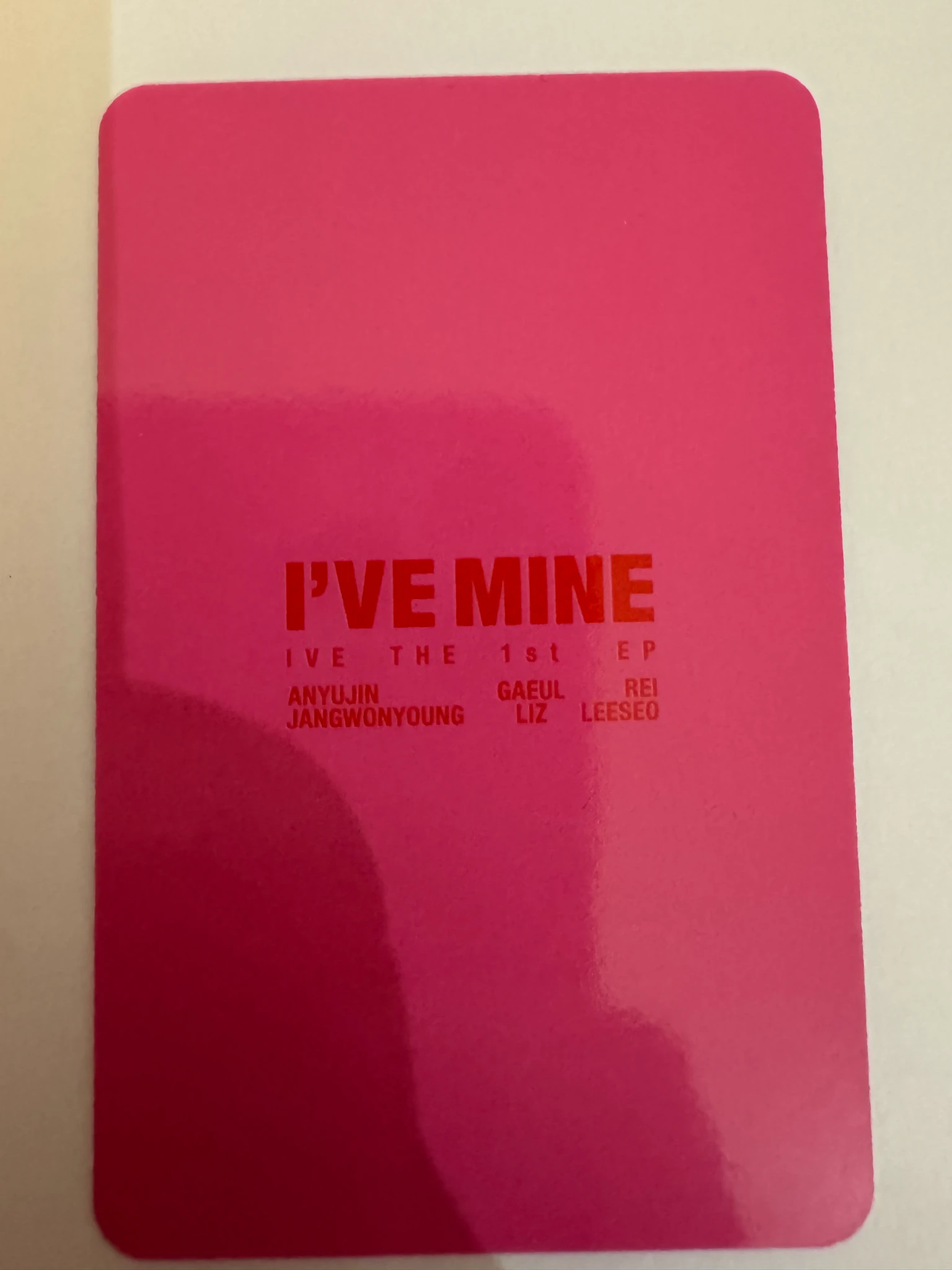 IVE Rei IVE - Rei - I've Mine Album album photocard either way version listing photo 2