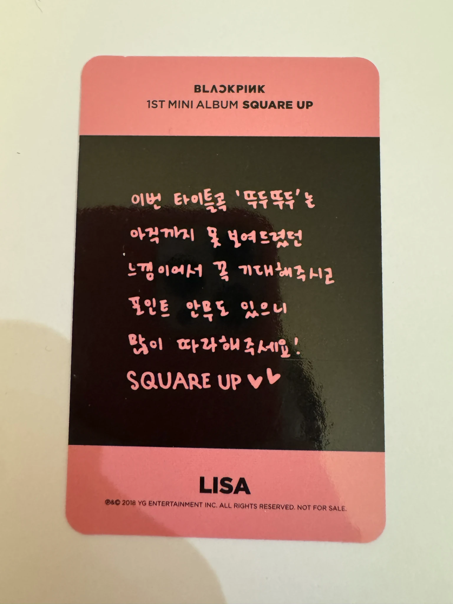 BLACKPINK Lisa BLACKPINK-Lisa-Album-Square Up listing photo 2