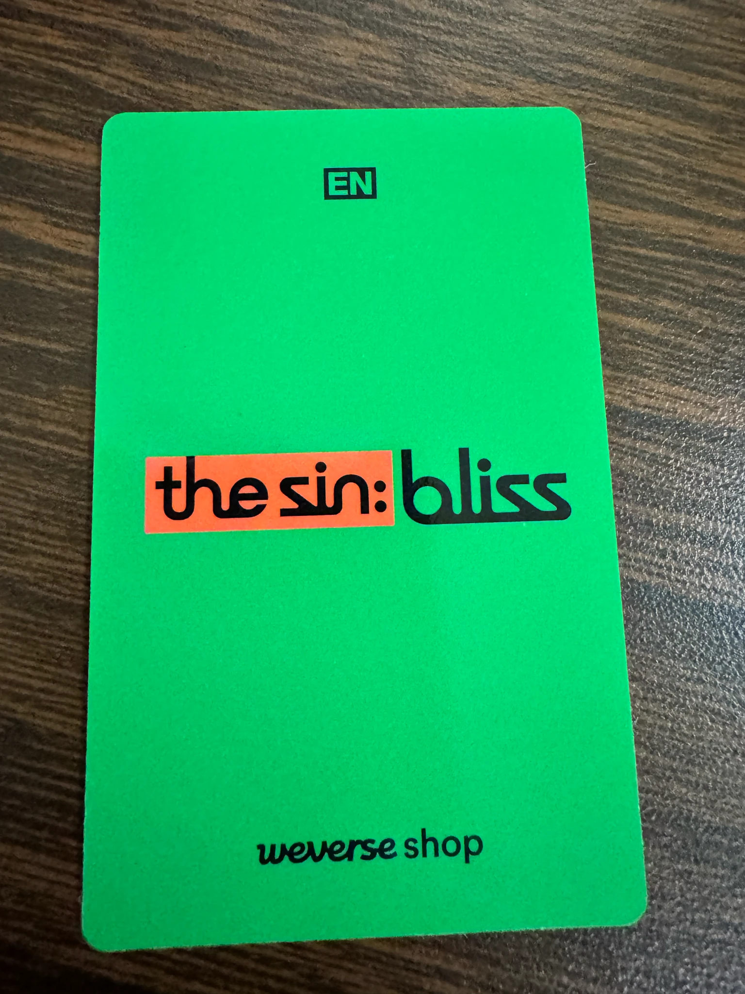 ENHYPEN Sunghoon ENHYPEN - Sunghoon - THE SIN: BLISS Album kakaotalk pob (pre-order benefit) listing photo 2