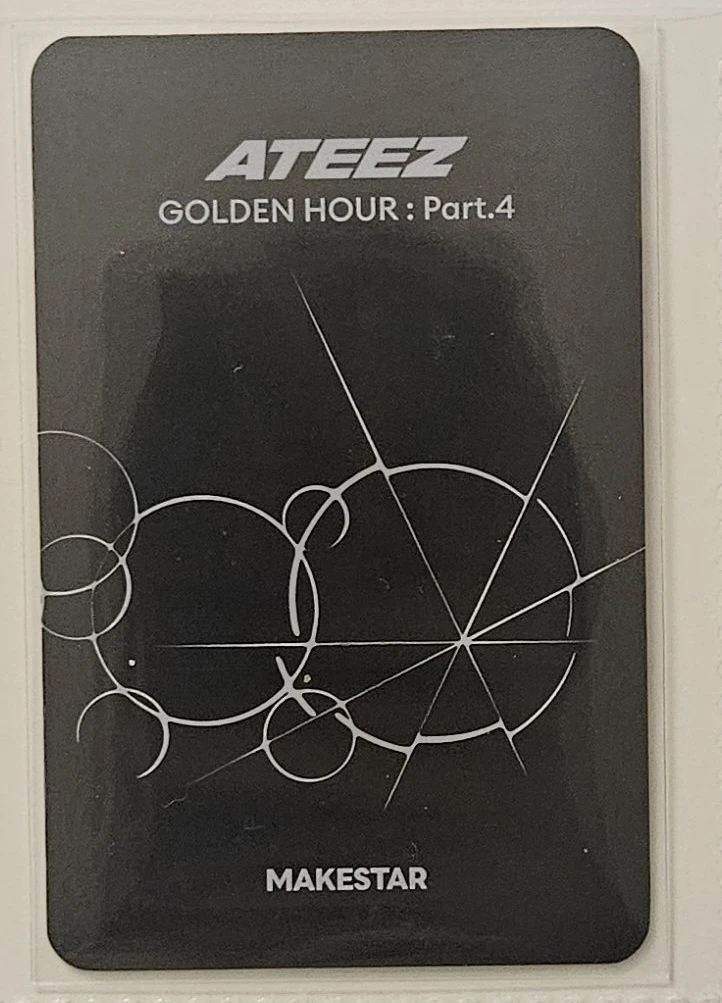 ATEEZ Yeosang ATEEZ - Yeosang - Golden Hour : Part.4 Album round 2 makestar fansign listing photo 2