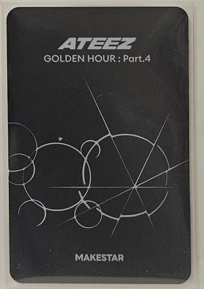 ATEEZ Jongho ATEEZ - Jongho - Golden Hour : Part.4 Album round 2 makestar fansign listing photo 2