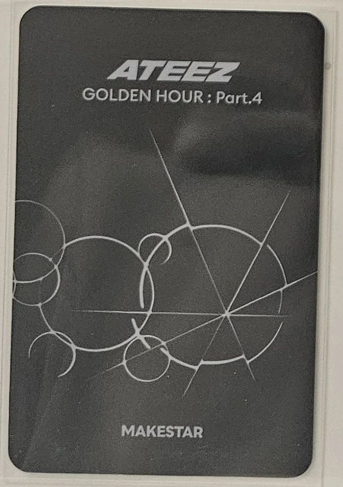 ATEEZ Mingi ATEEZ - Mingi - Golden Hour : Part.4 Album round 2 makestar fansign listing photo 2
